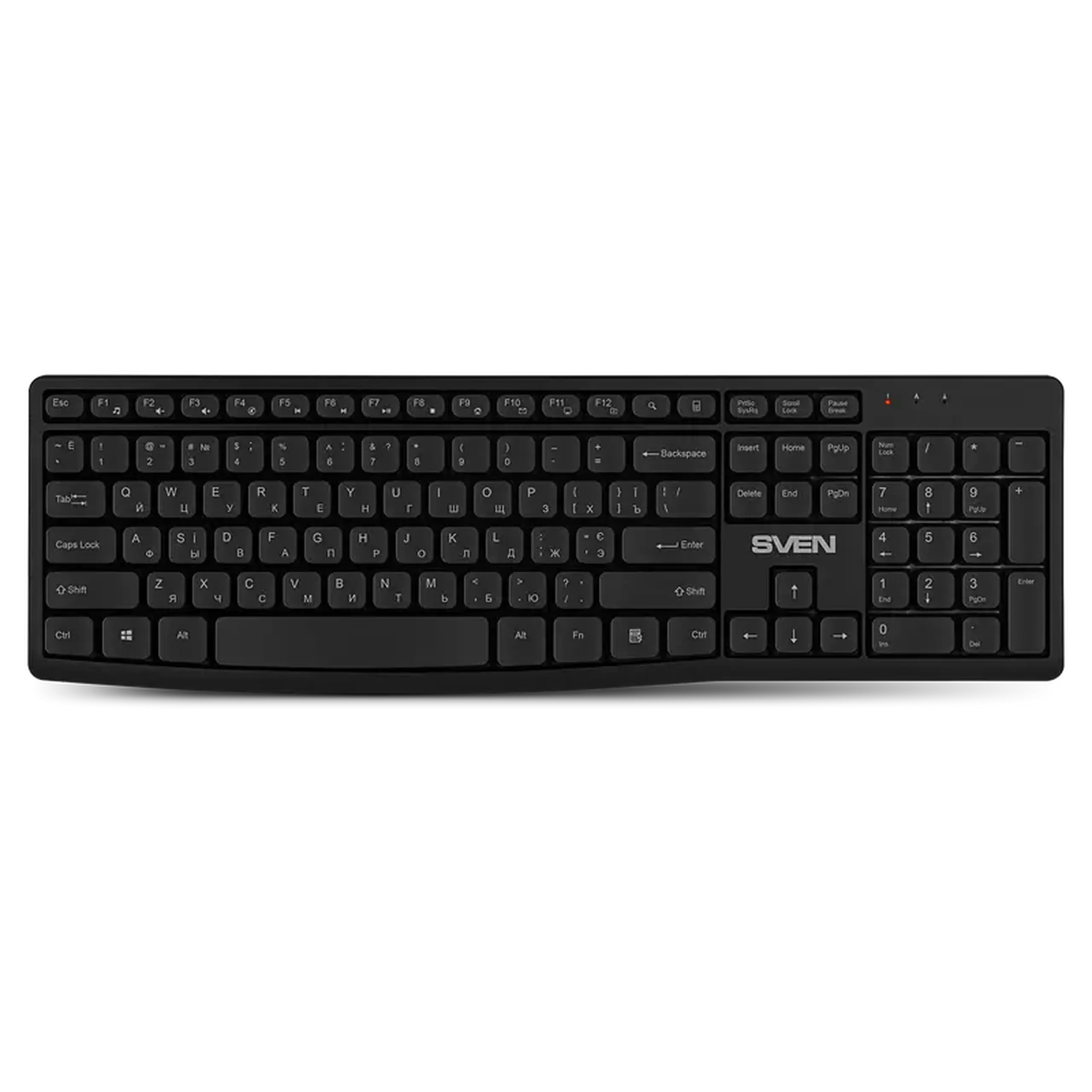 Set Tastatură + Mouse SVEN C3500W, Fără fir, Negru