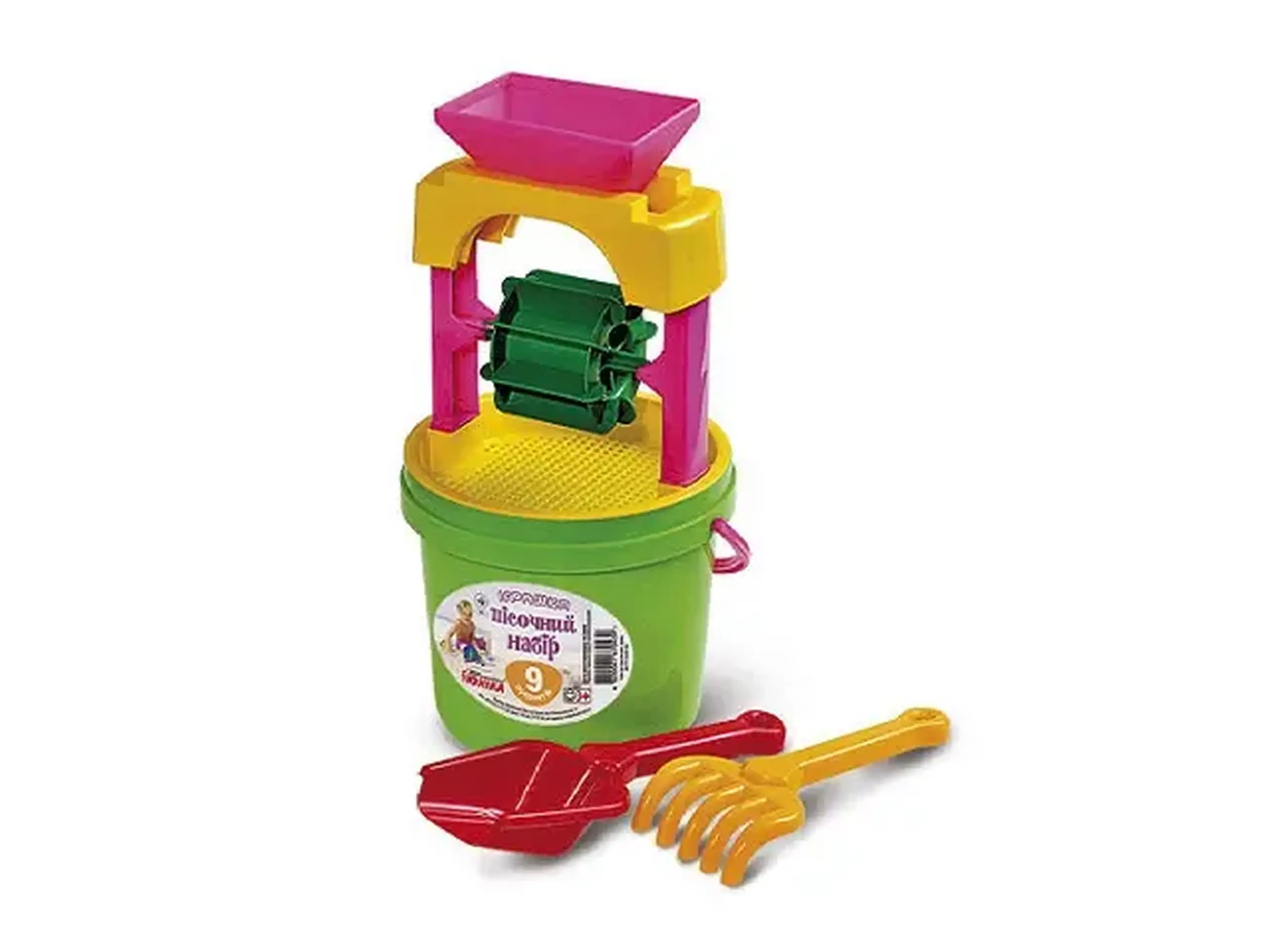 Set pentru nisip Caldarusa - moară + unelte 9 pcs 28 576