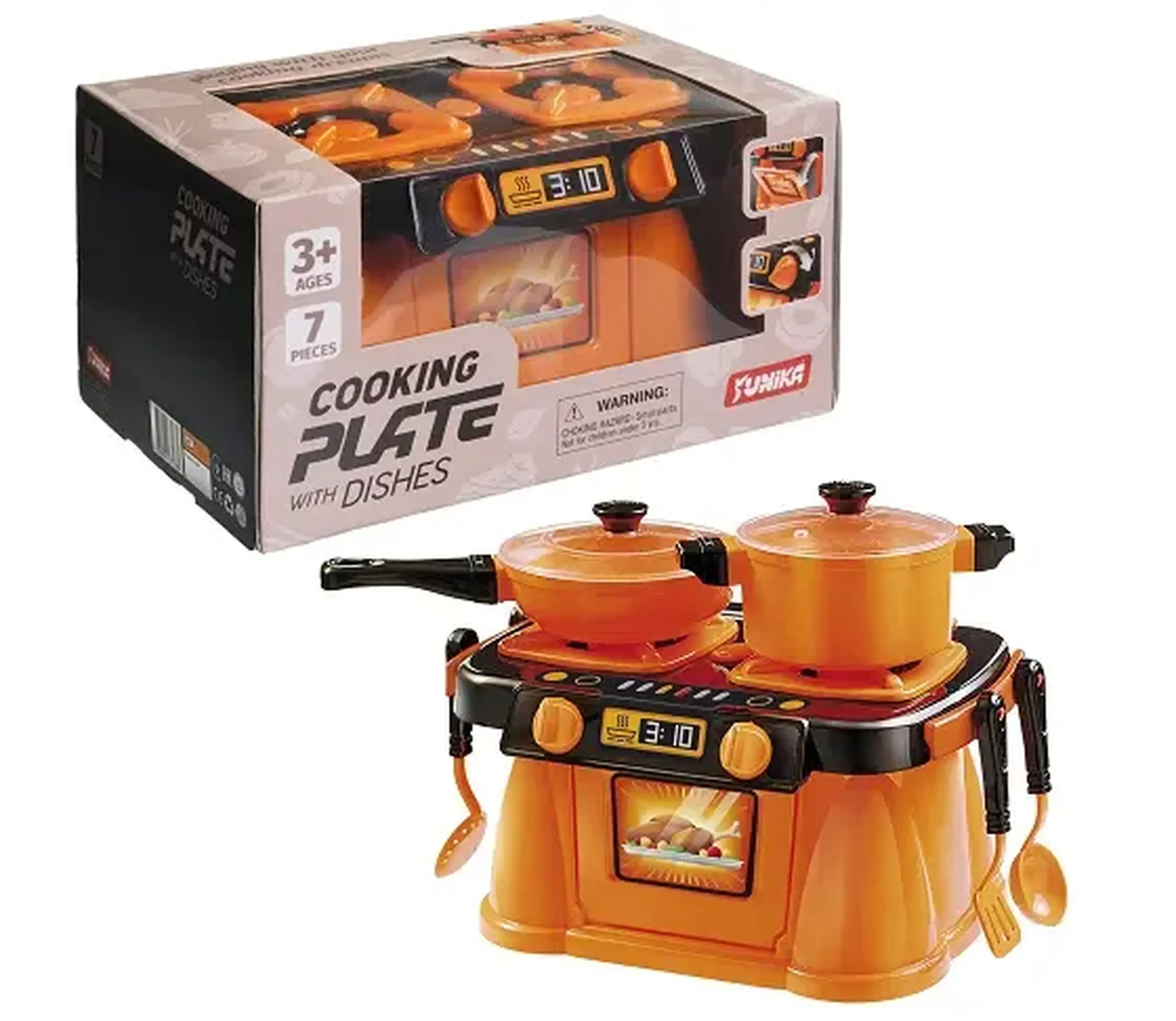Set veselă Cooking Plate (7 piese) orange (cutie) – 43 941
