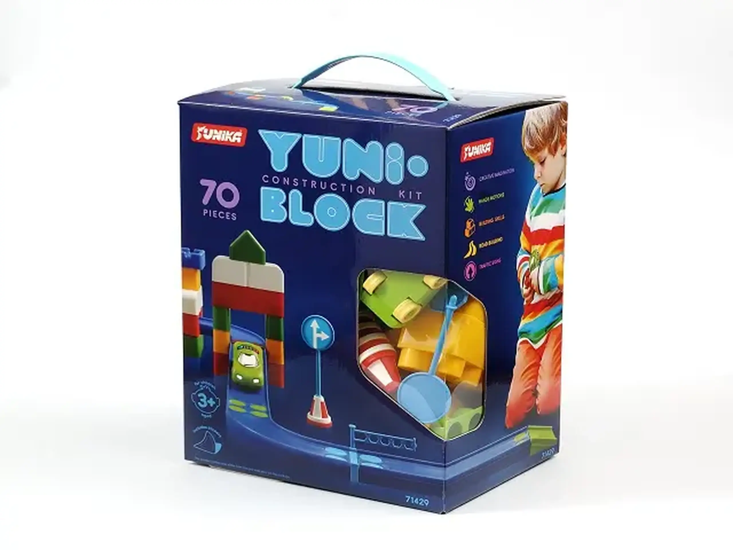 Constructor YUNI-BLOK 70 pcs (cutie) 33 033