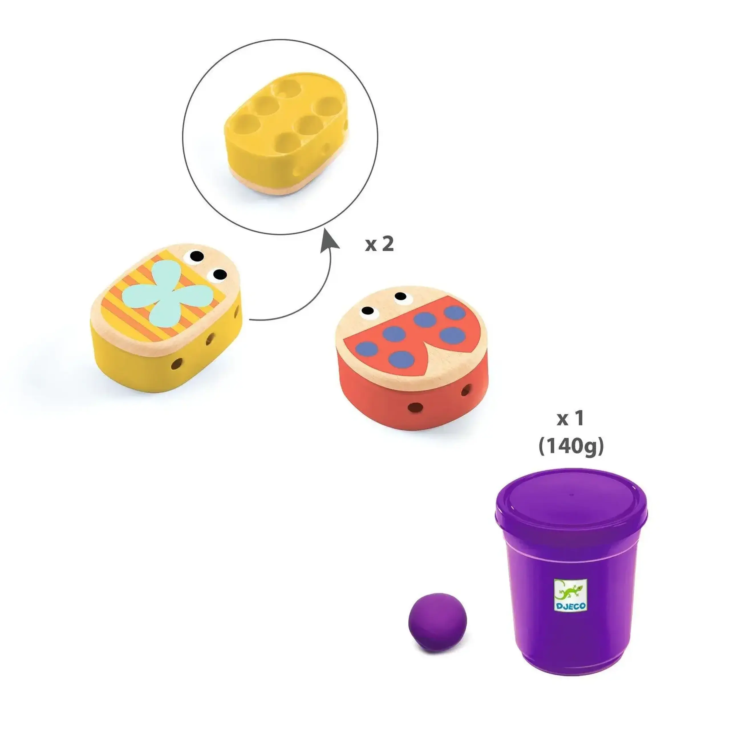 Set de modelaj Mapatabestioles — Djeco