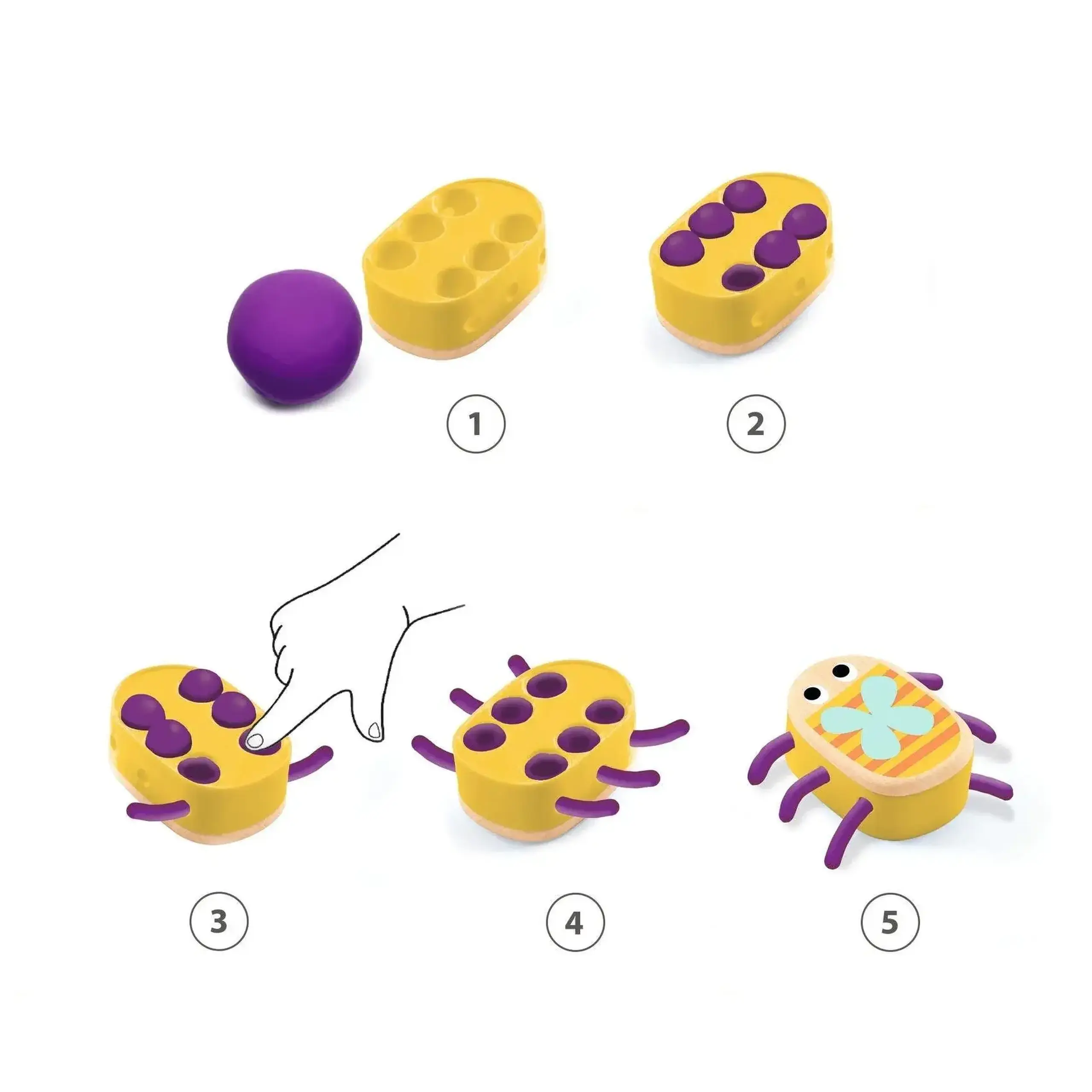 Set de modelaj Mapatabestioles — Djeco