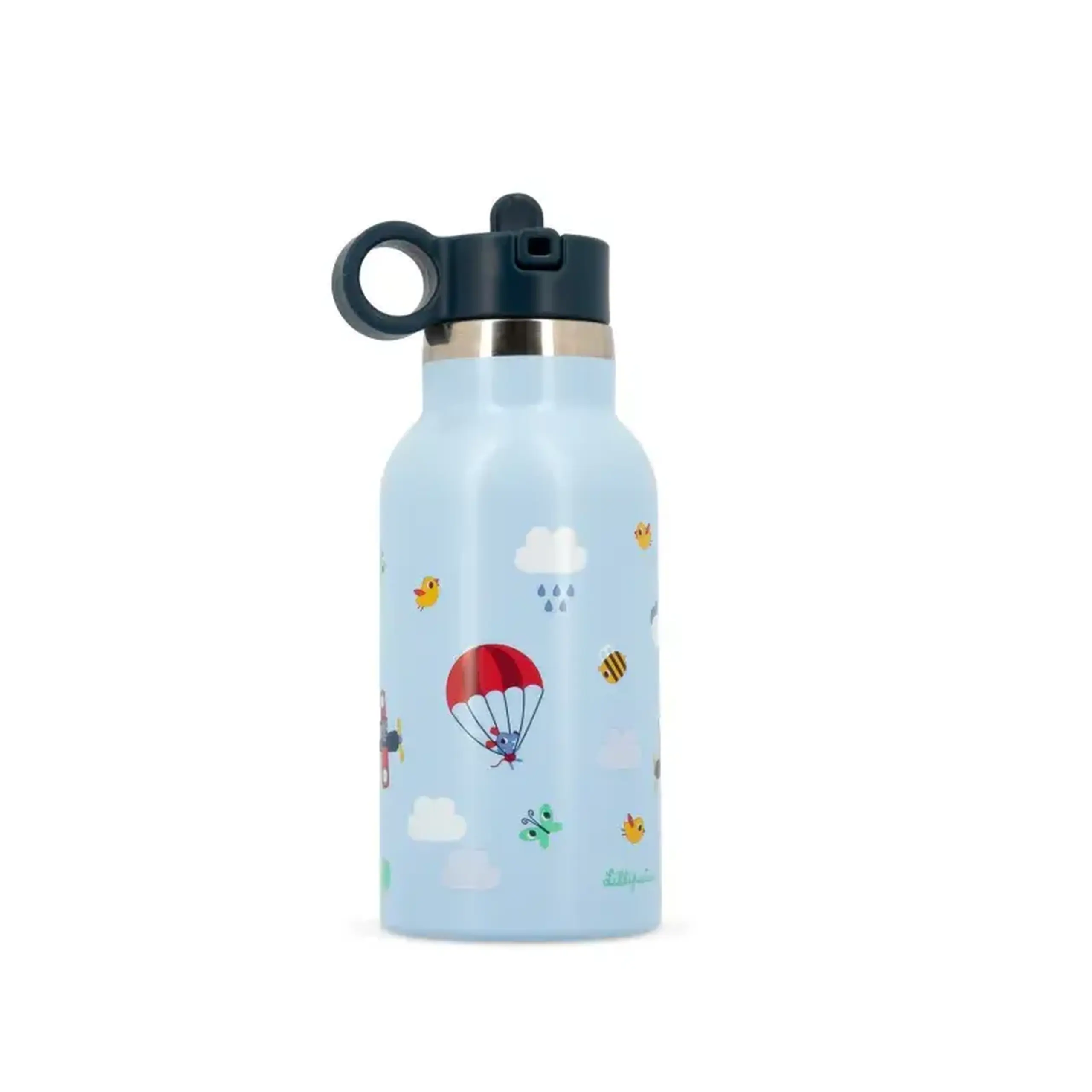 Sticlă termoizolantă cu pai Câinele Jules, 350 ml — Lilliputiens