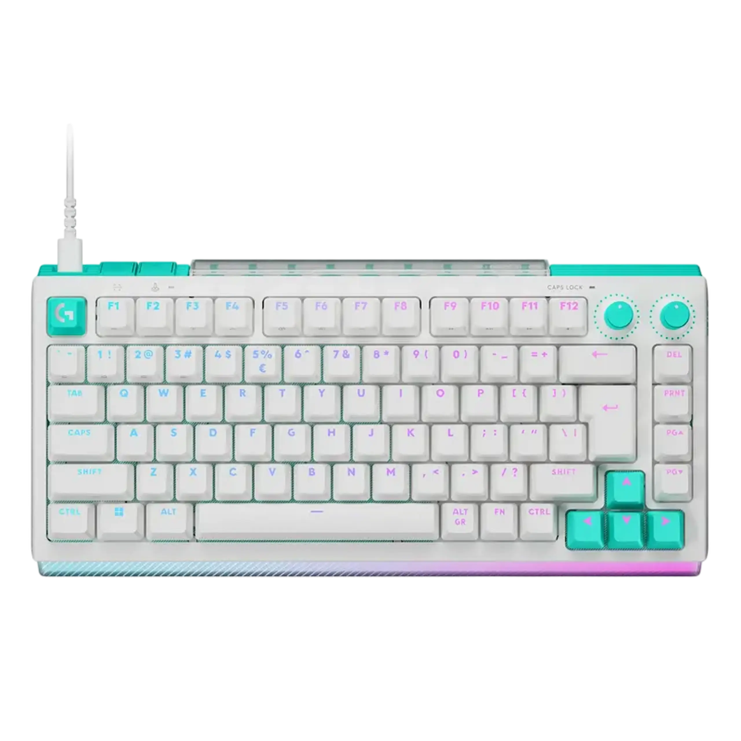 Tastatură Logitech G512 X 75, Cu fir, Alb
