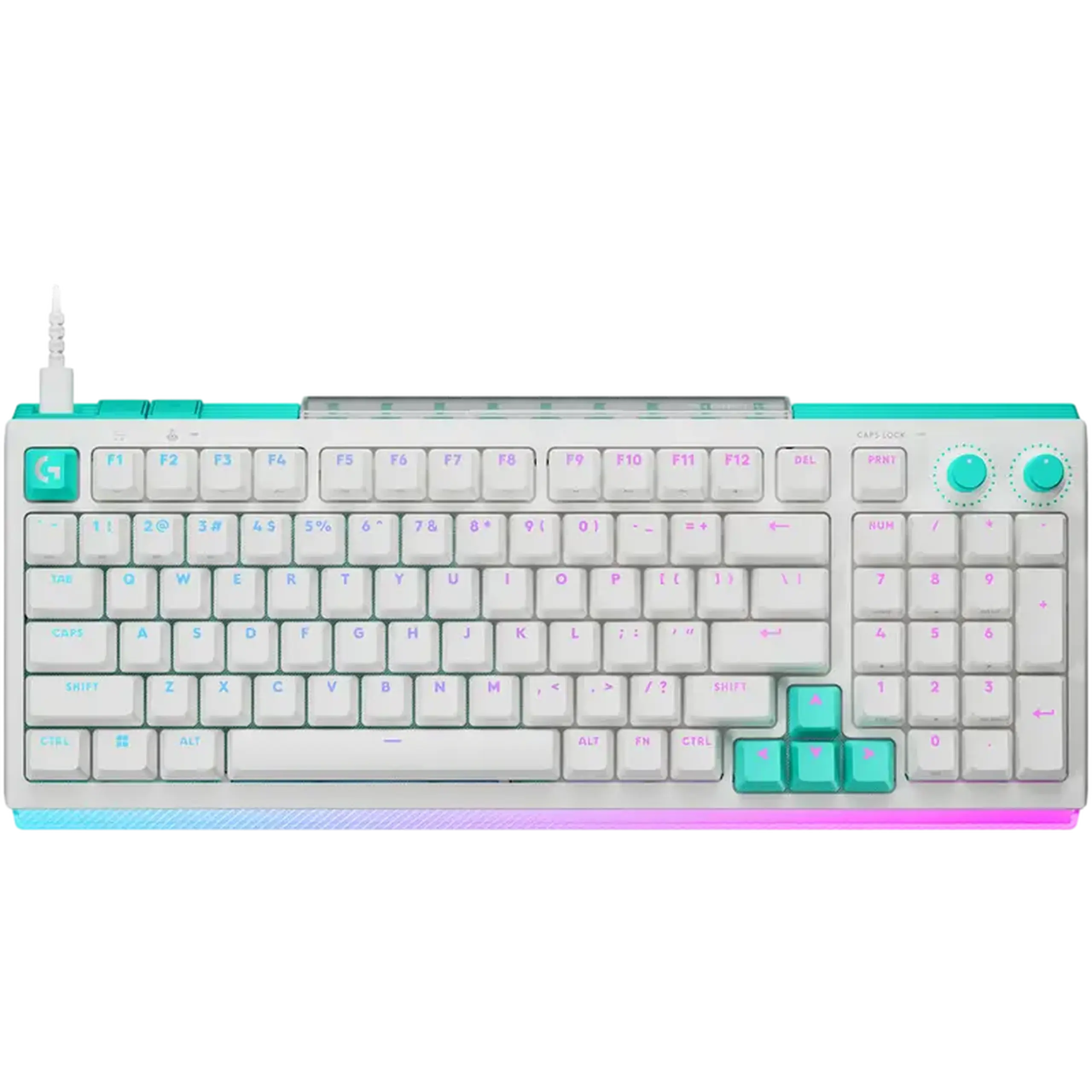 Tastatură Logitech G512 X 75, Cu fir, Alb