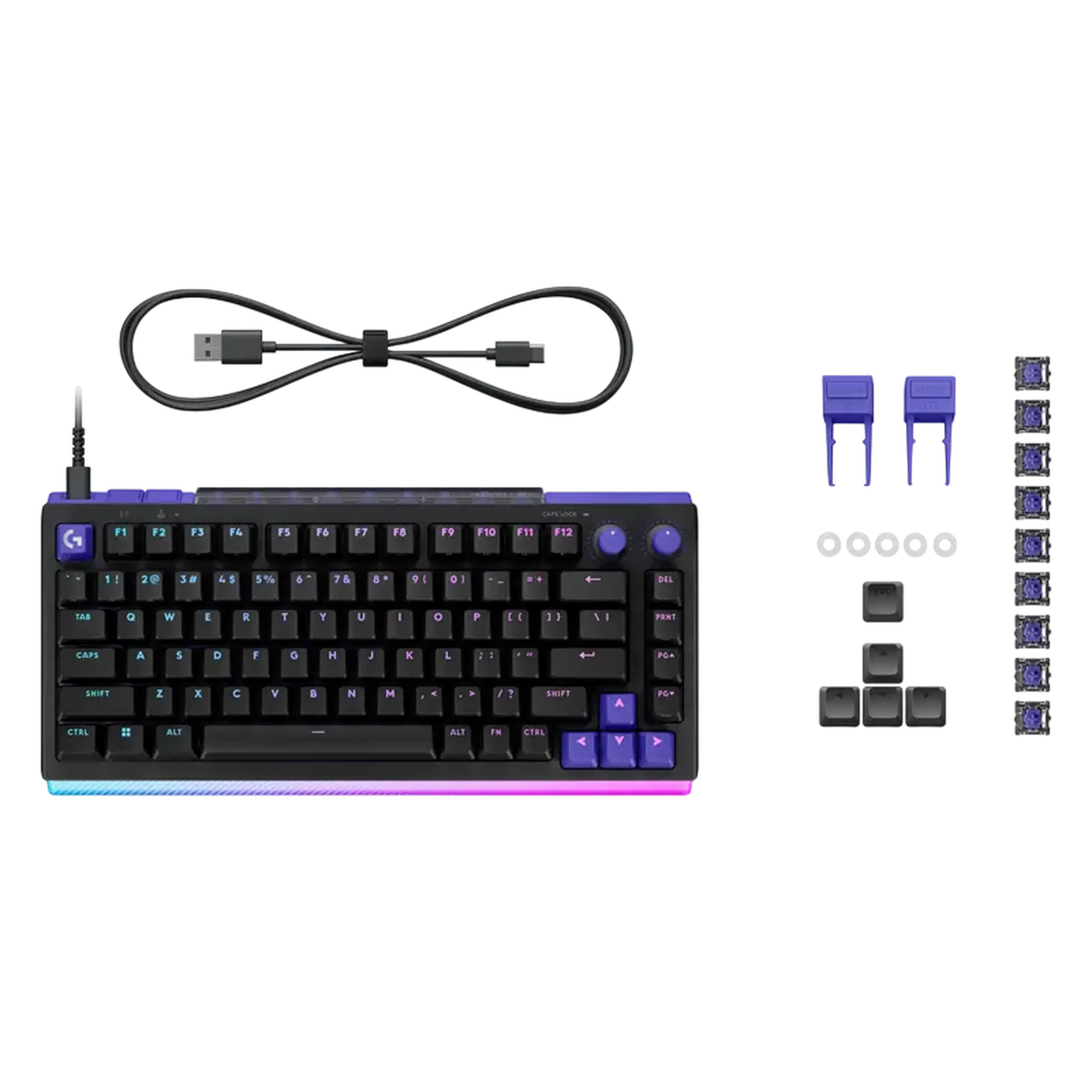 Tastatură Logitech G512 X 75, Cu fir, Negru