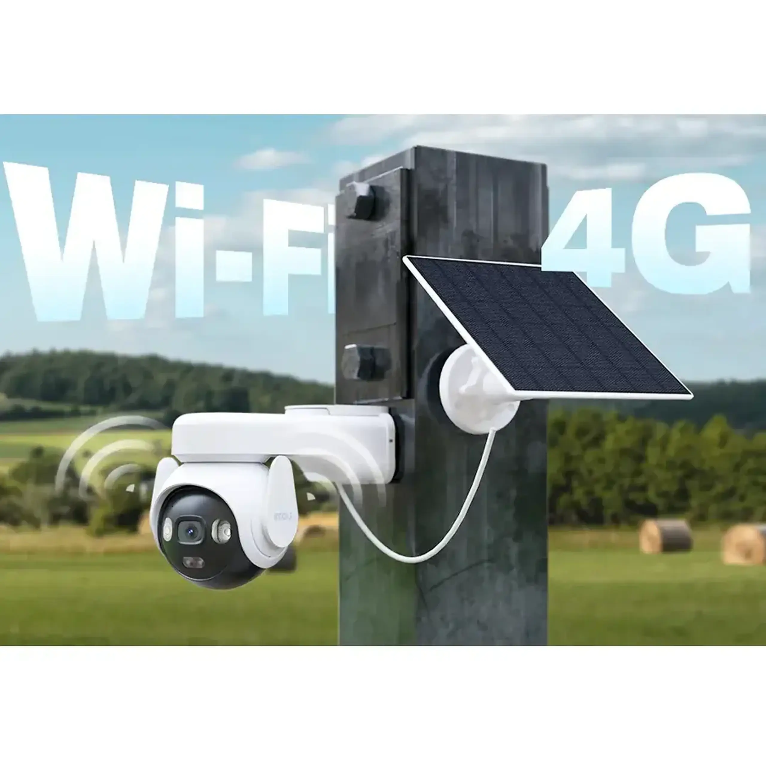 Cameră de supraveghere cu panou solar AOV PT 5MP IP66 Exterior IMOU