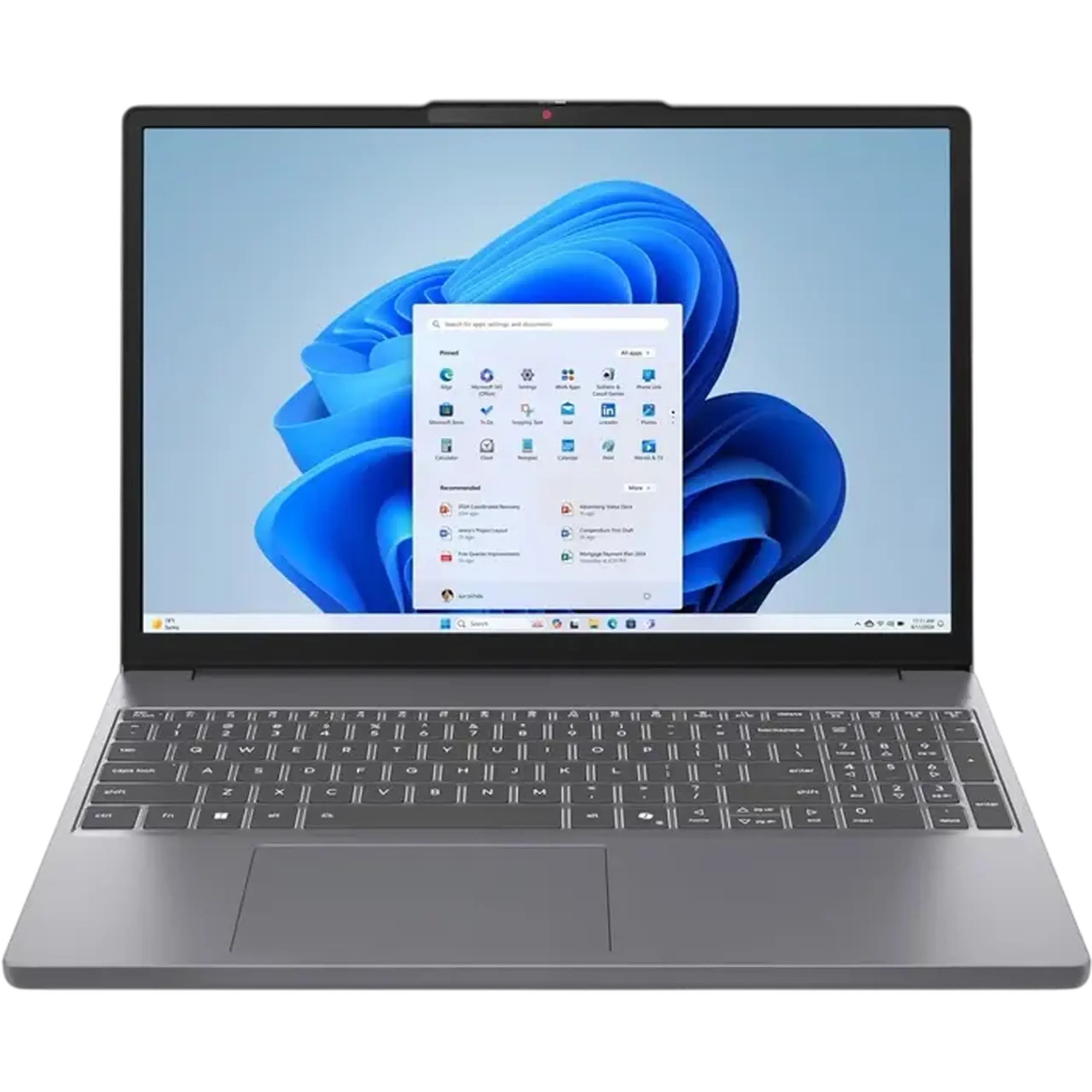 Laptop 15,3" Lenovo IdeaPad Slim 3 15ARP10, Luna Grey, AMD Ryzen 5 150, 16GB/512GB, Windows 11 Home SL