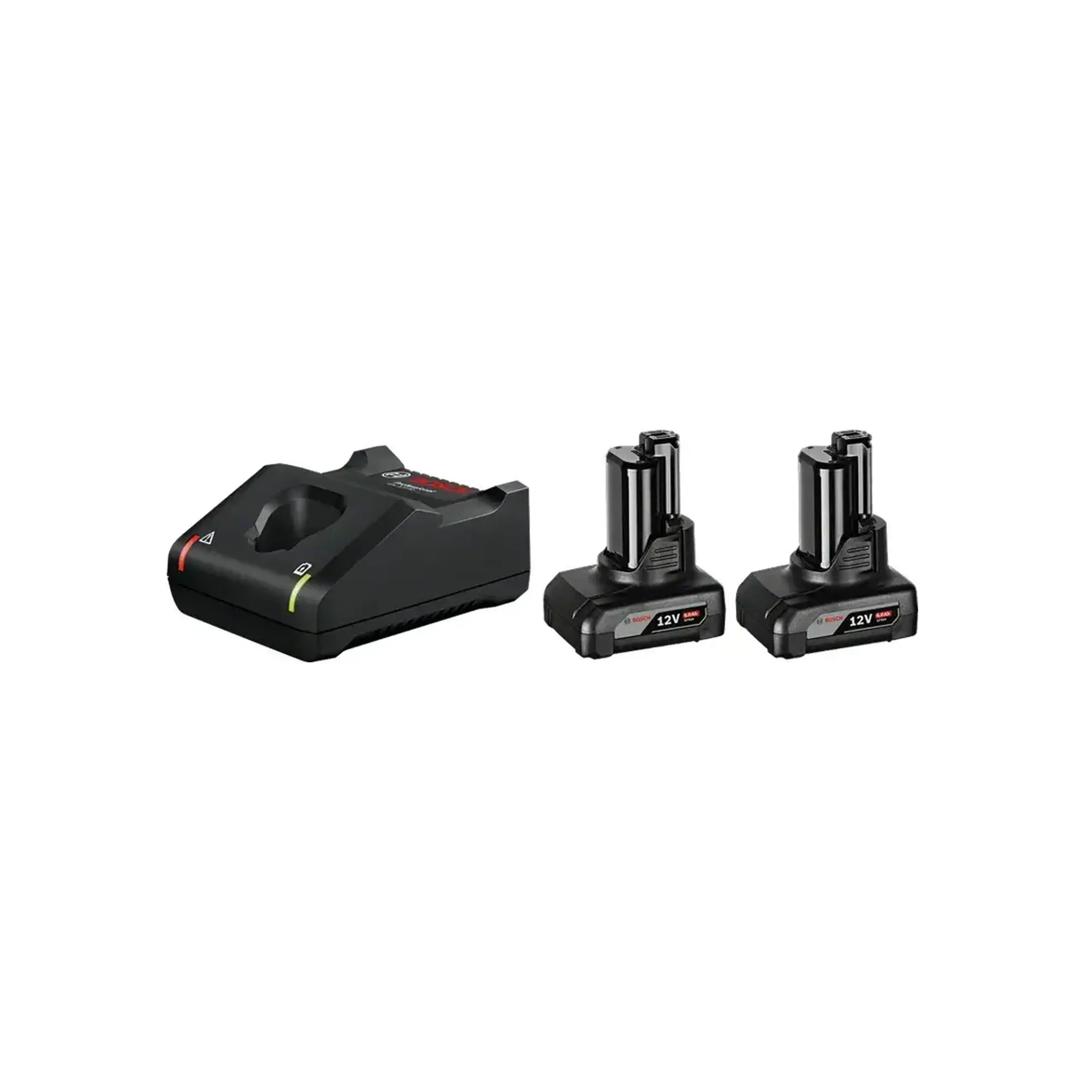 Set încărcător + 2 acumulatoare 2 x 6.0 Ah (Li-ion) 12 V Li-ion Bosch