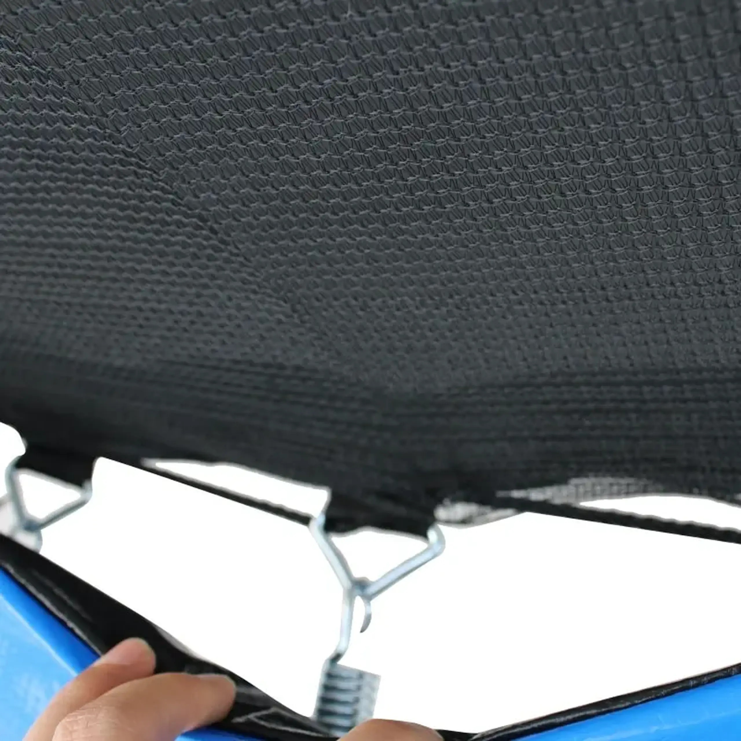 Trambulina DeHome Jumper 3008, diametru 244 cm (8 FT), plasa de siguranta, scara inclusa, stalpi curbati tip pampkin, plasa rezistenta UV, structura metal