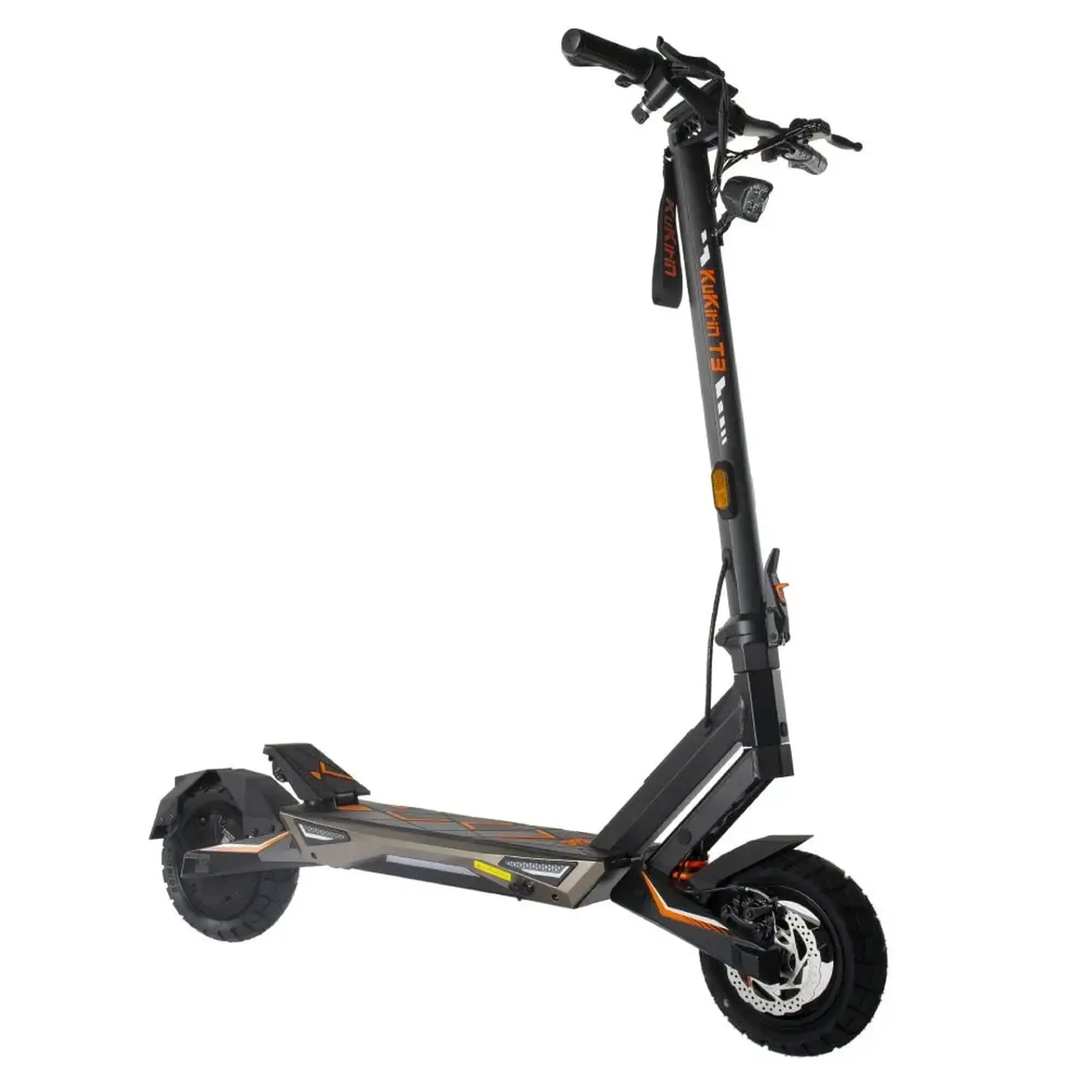 Trotineta electrica KuKirin T3, motor 800W, baterie 48V 15.6Ah, viteza maxima 45km/h, autonomie 58km, roti 10 inch, frane pe disc, amortizoare fata si spate