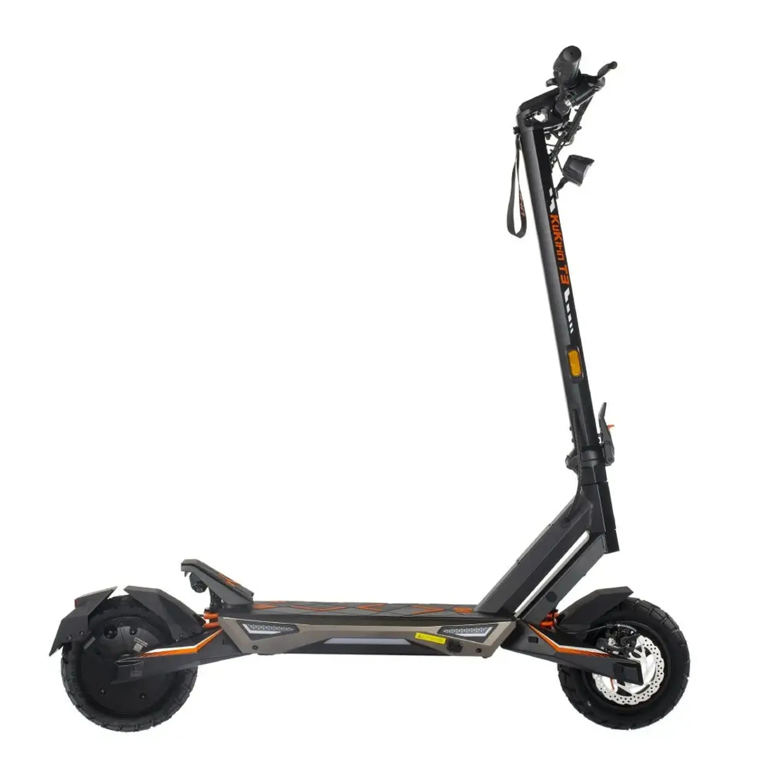 Trotineta electrica KuKirin T3, motor 800W, baterie 48V 15.6Ah, viteza maxima 45km/h, autonomie 58km, roti 10 inch, frane pe disc, amortizoare fata si spate