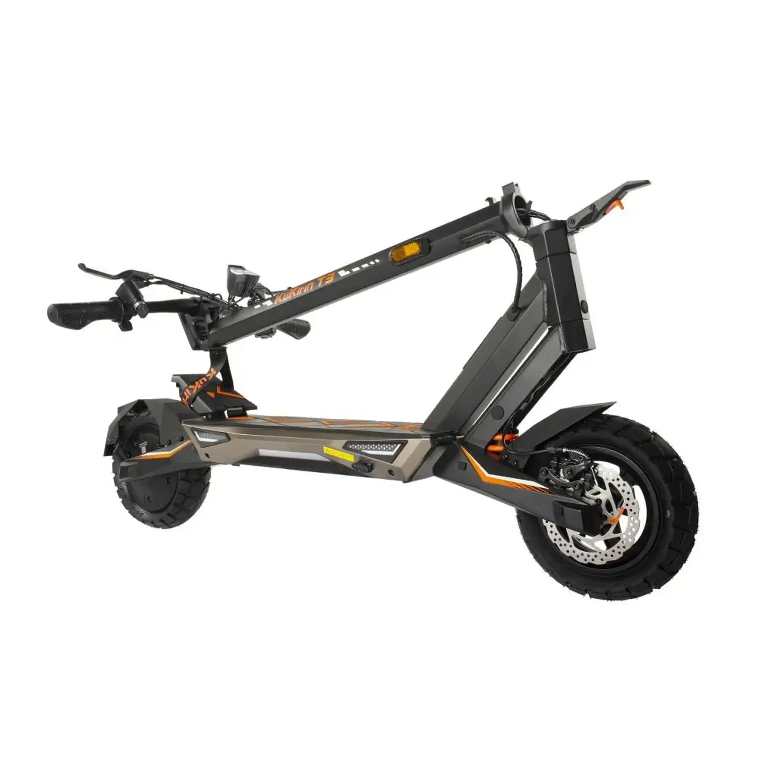 Trotineta electrica KuKirin T3, motor 800W, baterie 48V 15.6Ah, viteza maxima 45km/h, autonomie 58km, roti 10 inch, frane pe disc, amortizoare fata si spate