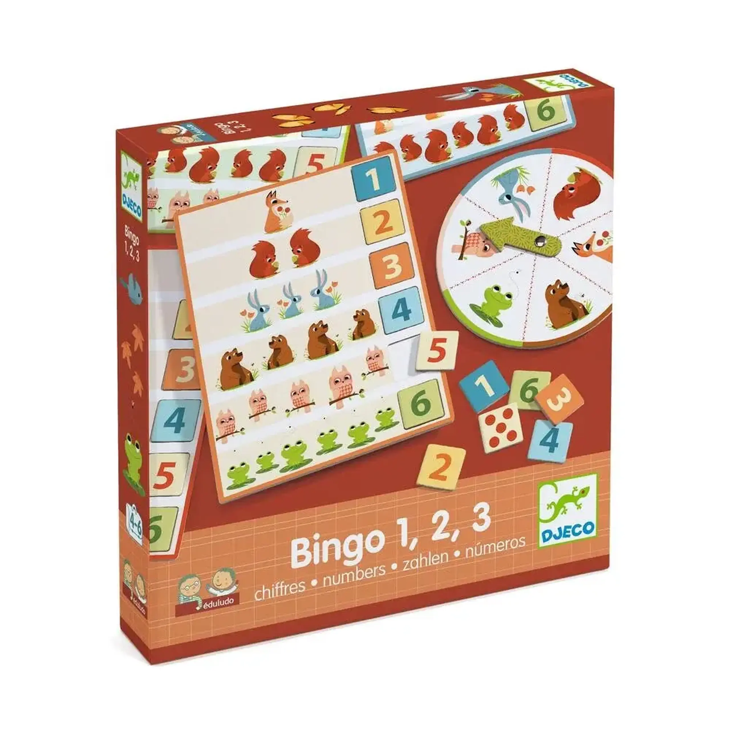 Joc bingo cu numere 1, 2, 3 — Djeco
