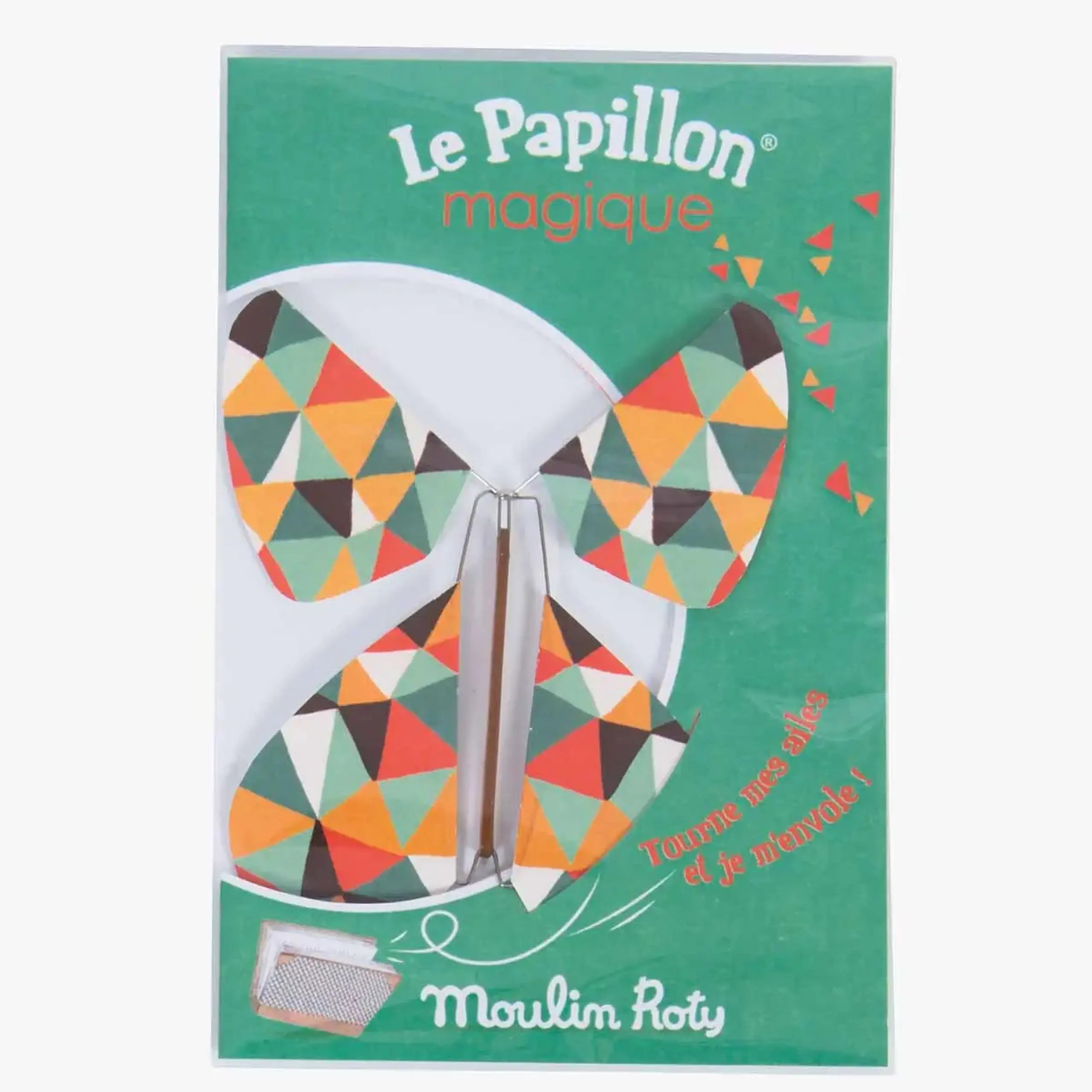 Fluture magic cu mecanism, 9,5 cm — Moulin Roty - Millefiori