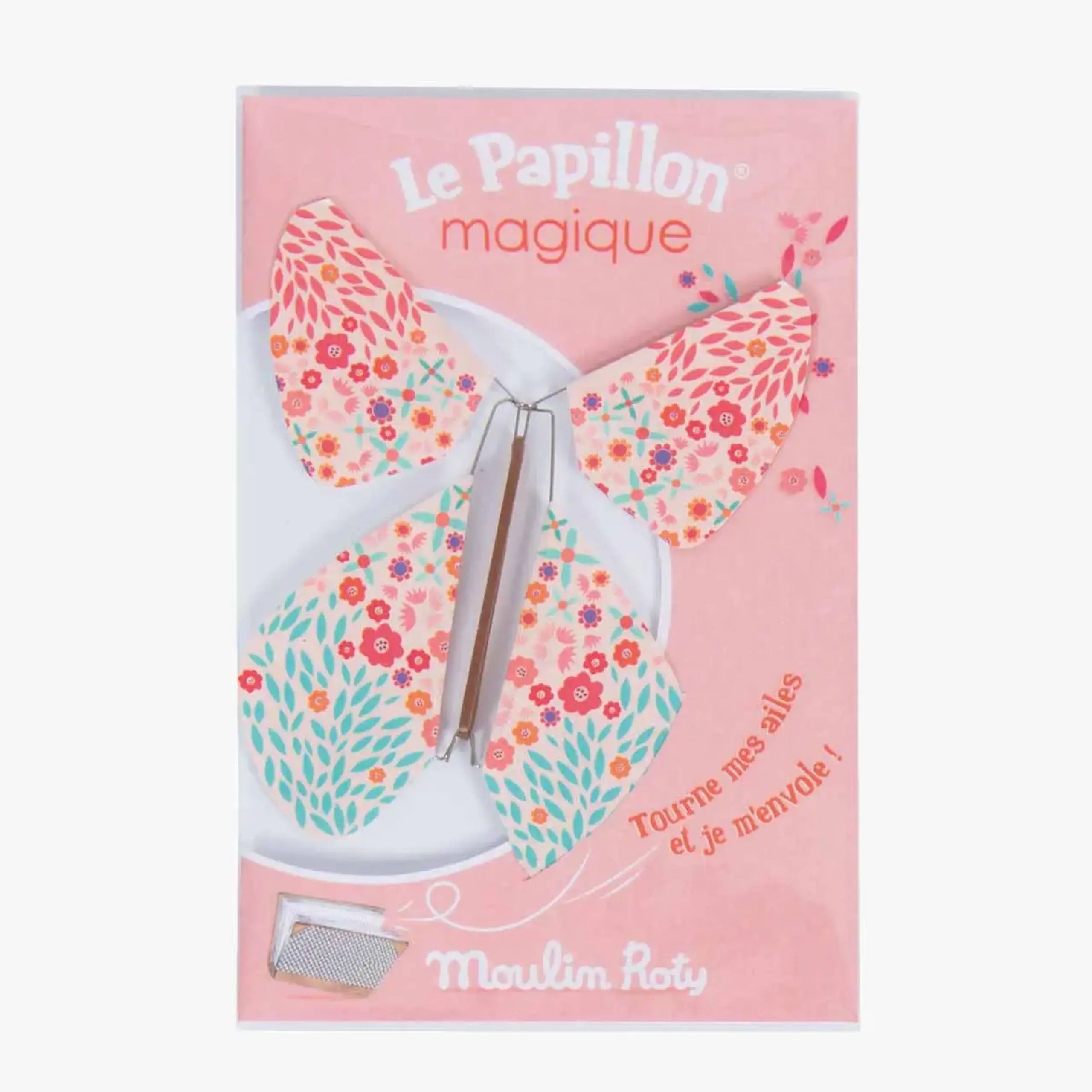 Fluture magic cu mecanism, 9,5 cm — Moulin Roty - Tulipe