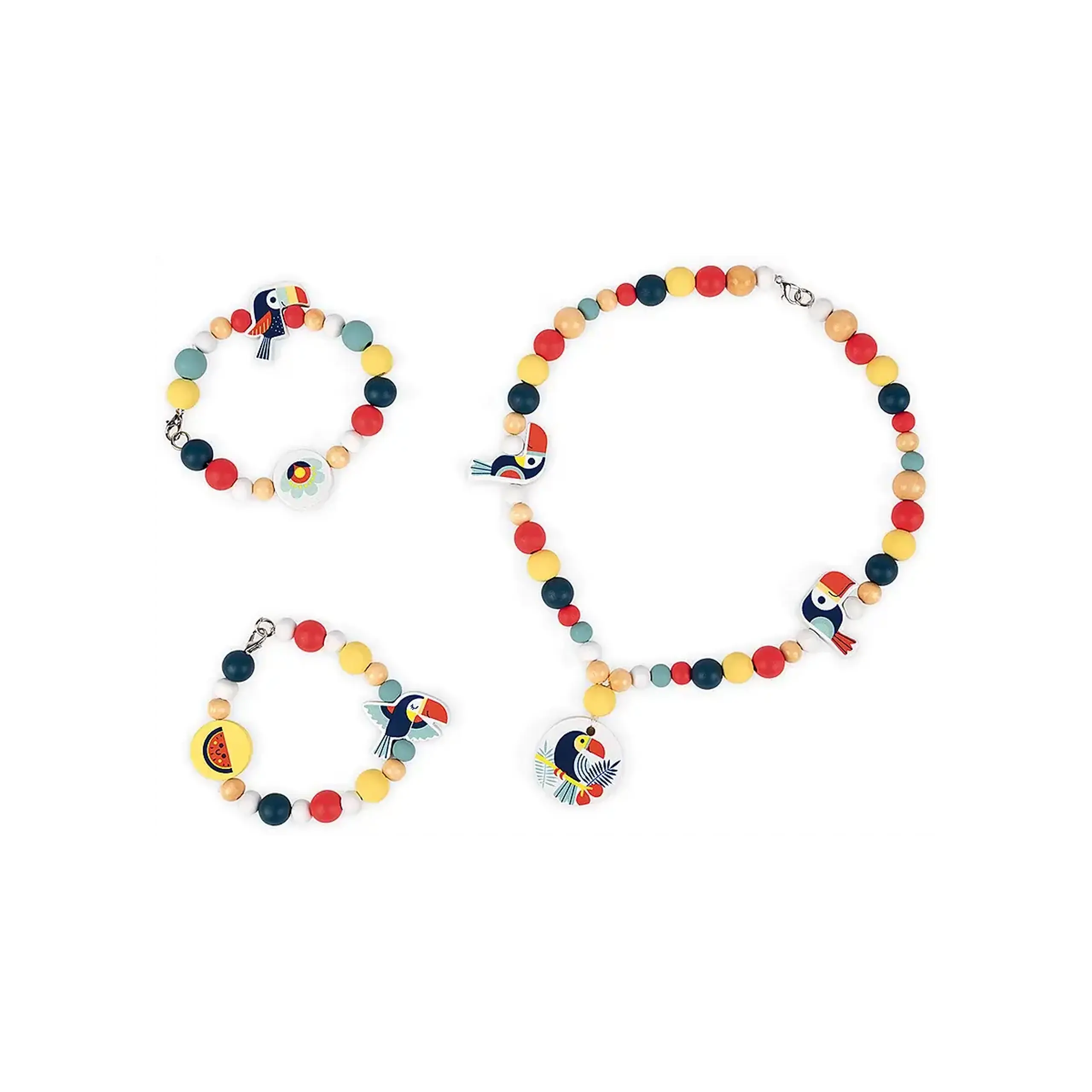 Set cu 220 de mărgele Birdy Tucani — Janod - Implicit