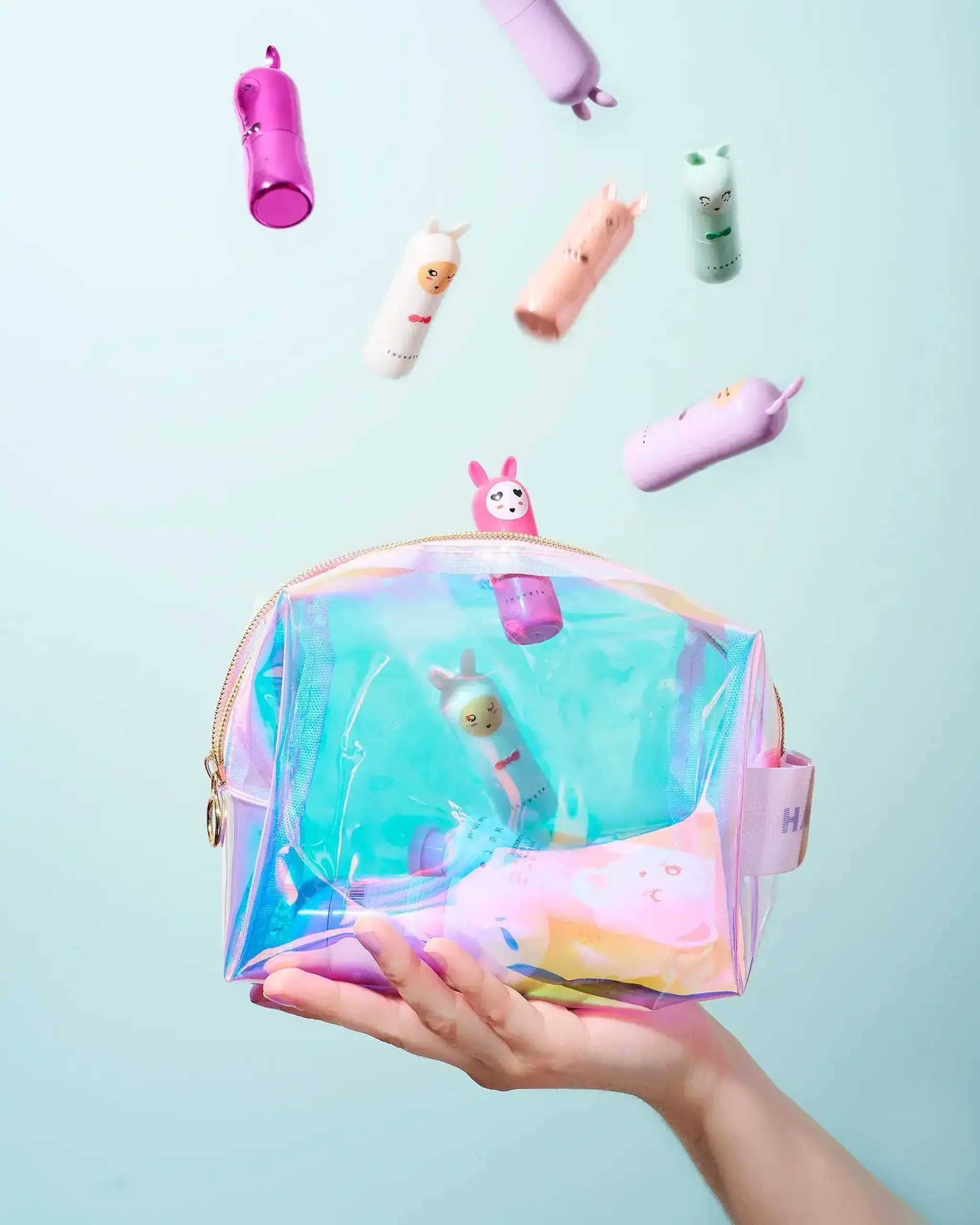 Set Chloe cu 2 balsamuri de buze, căpșuni și cocos — Inuwet