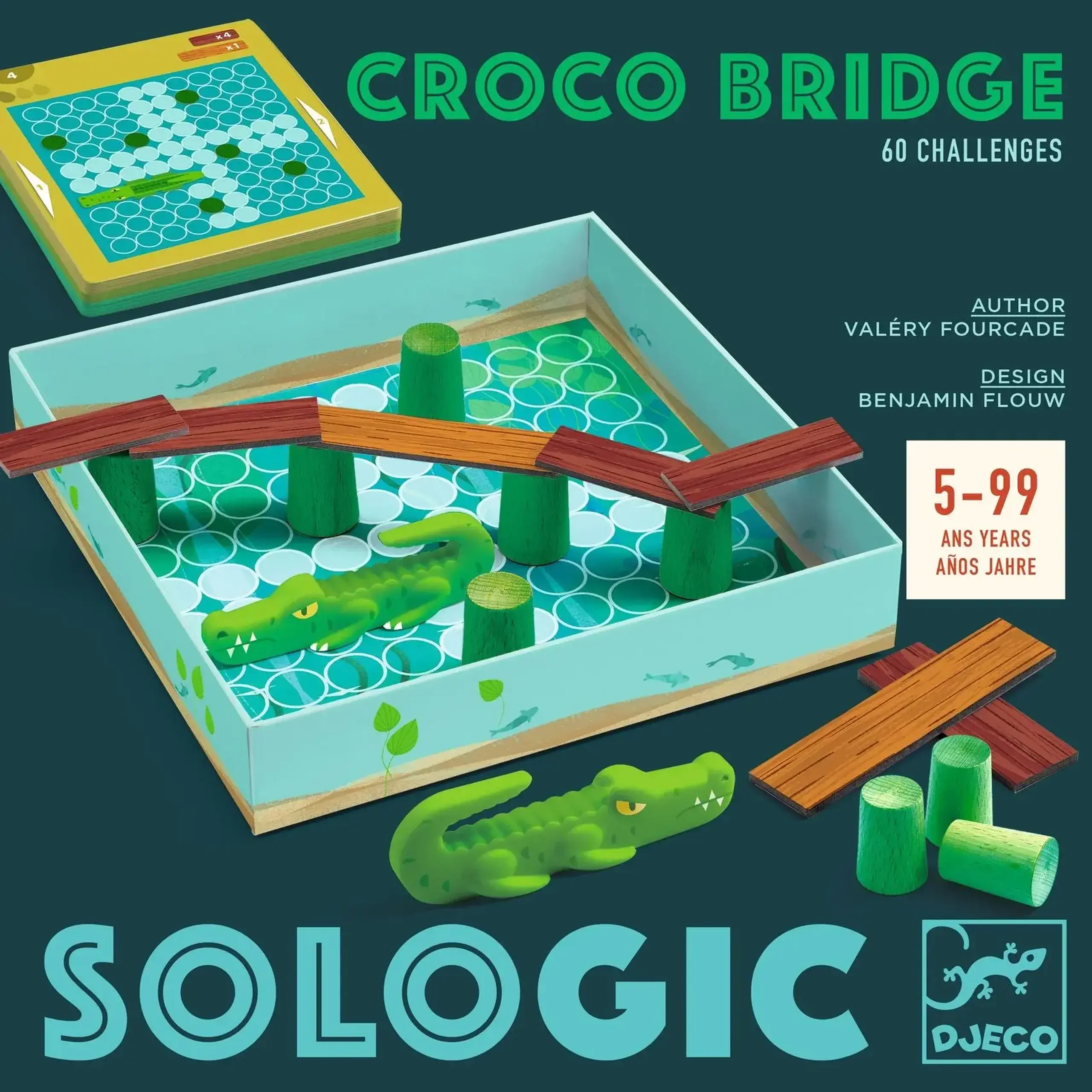 Joc de logică Croco Bridge — Djeco