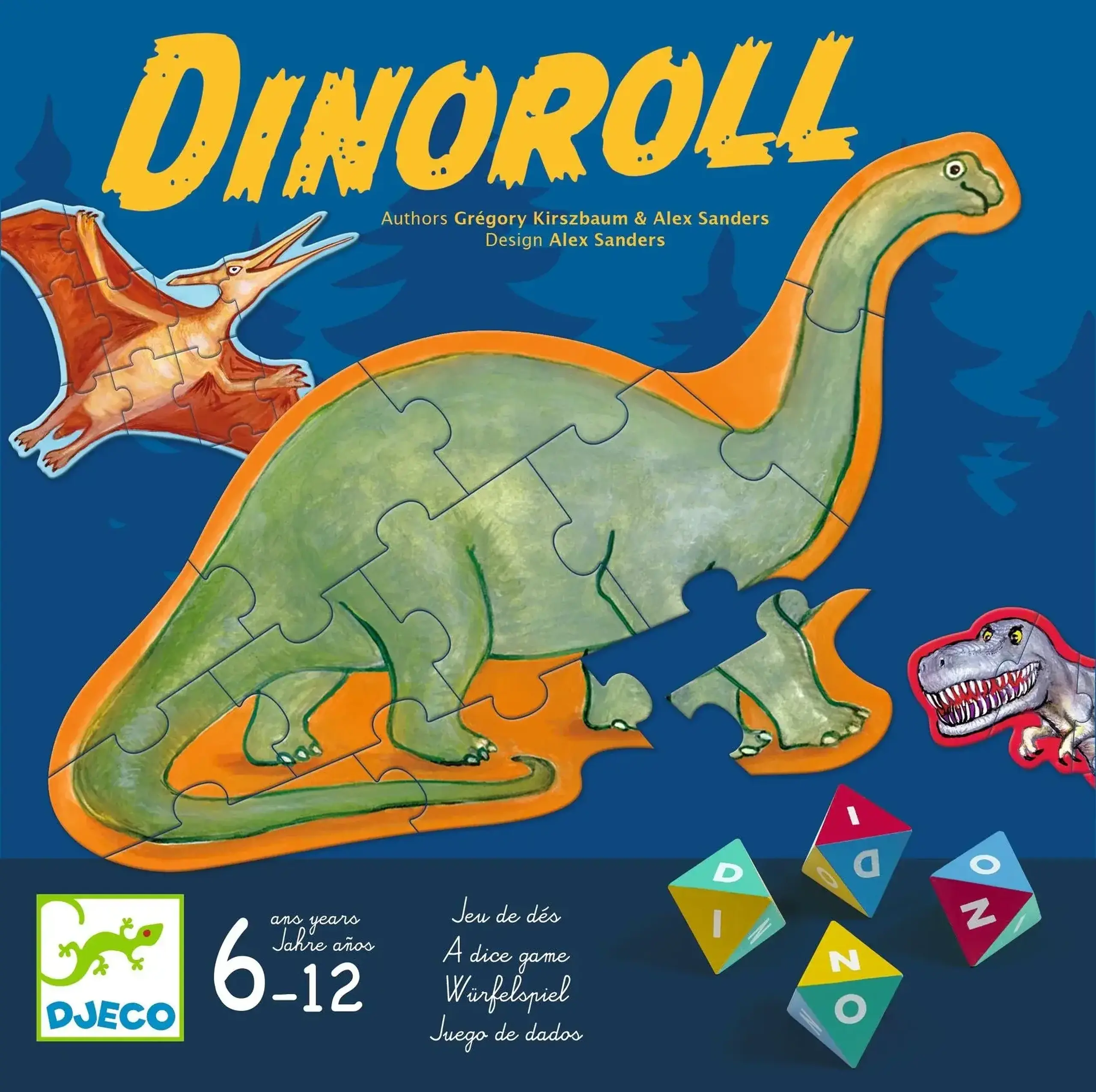 Joc cu zaruri Dinoroll — Djeco
