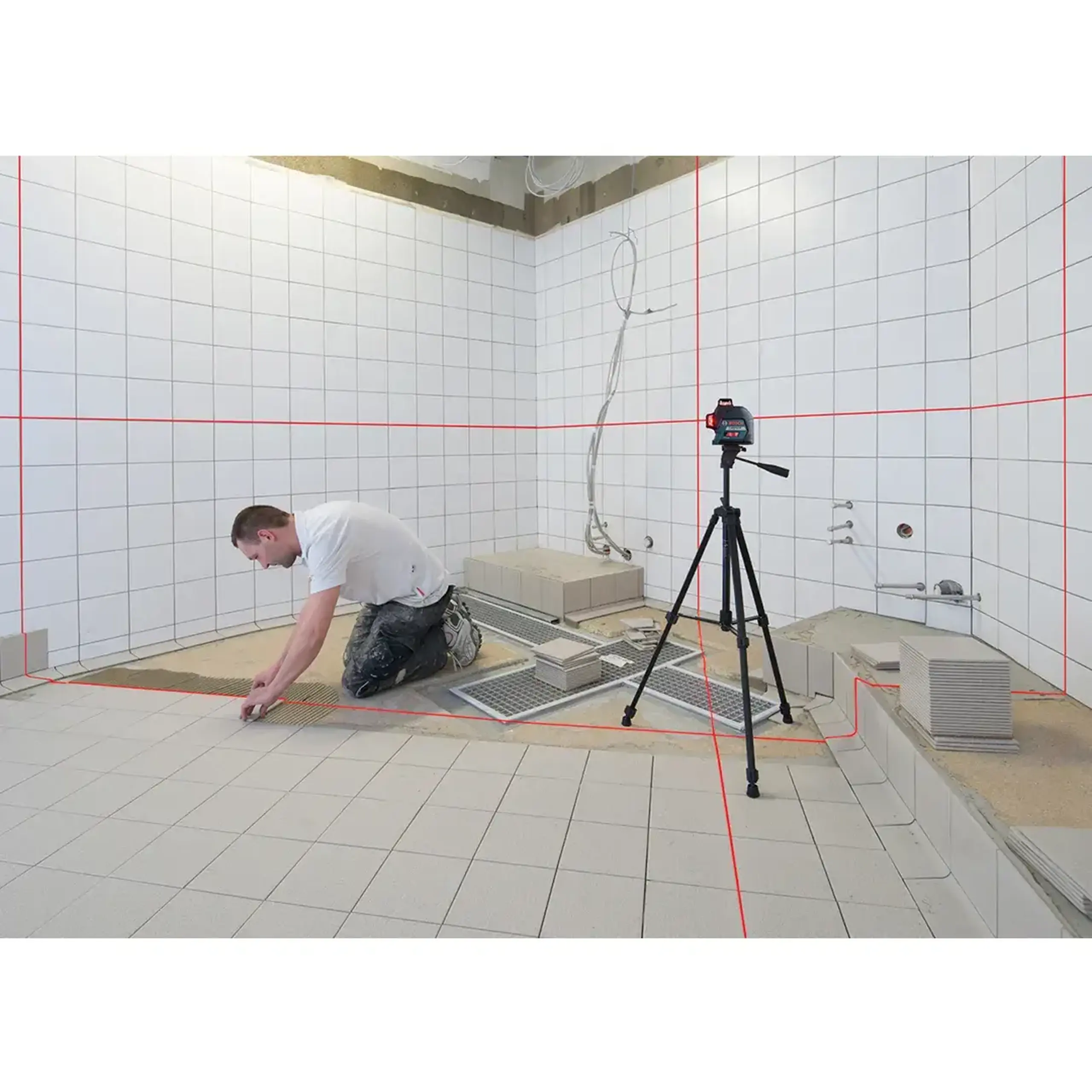 Nivelă cu laser GLL 3-80 Roșu 30 m 6 V IP54 Bosch
