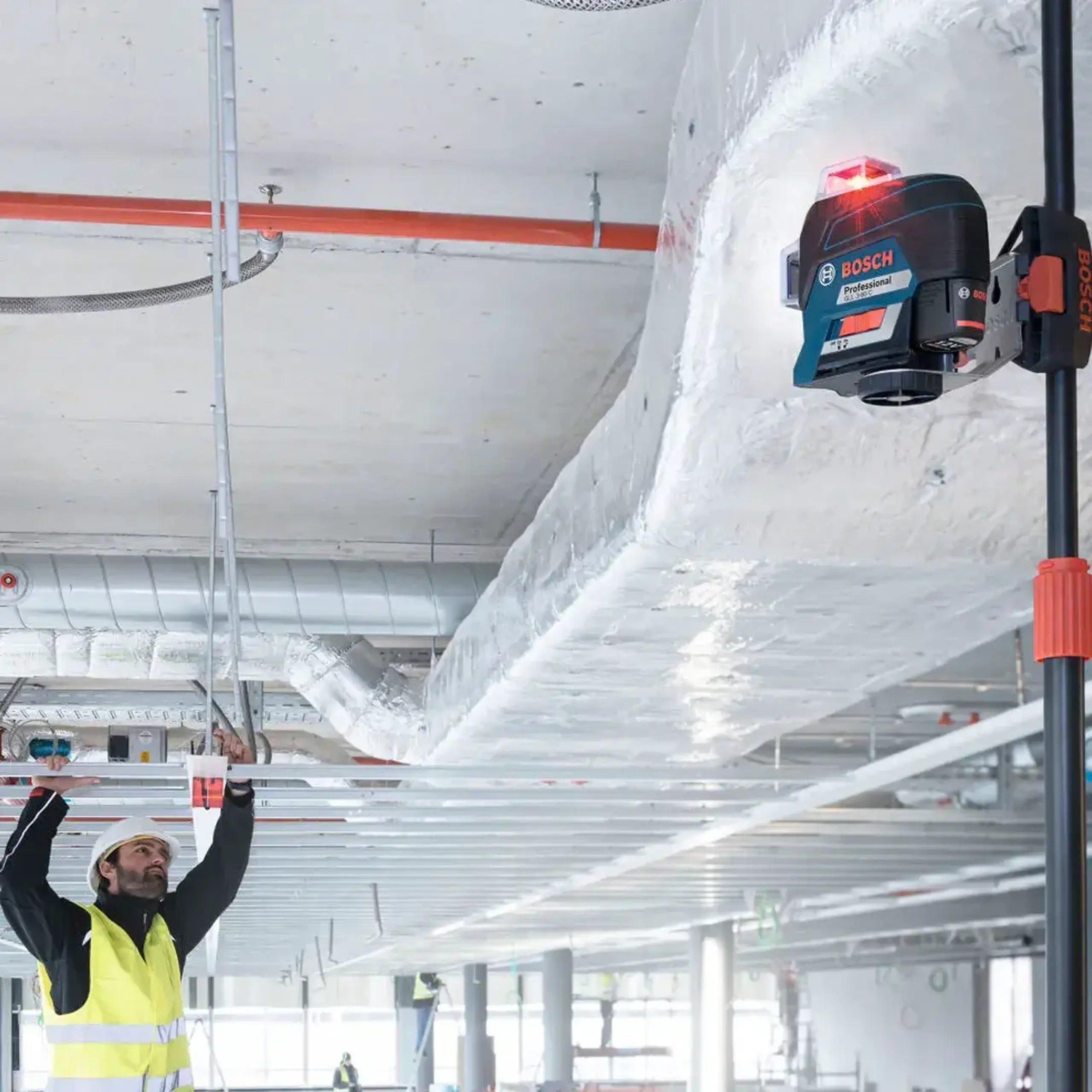 Nivelă cu laser GLL 3-80 C Roșu 30 - 120 m 6 V IP54 Bosch