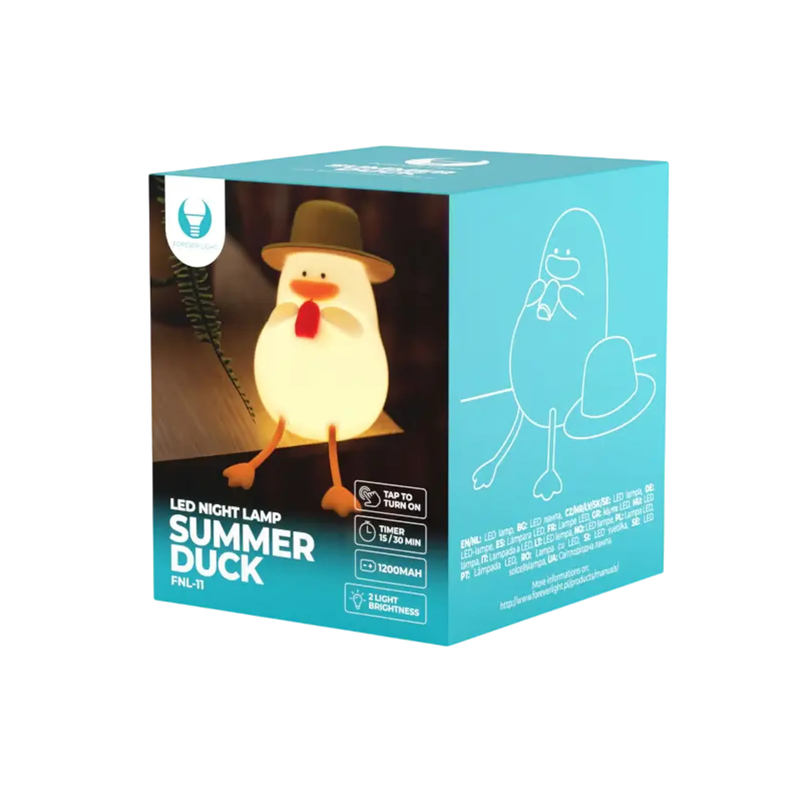 Lampă de noapte Forever light Summer duck, Roz
