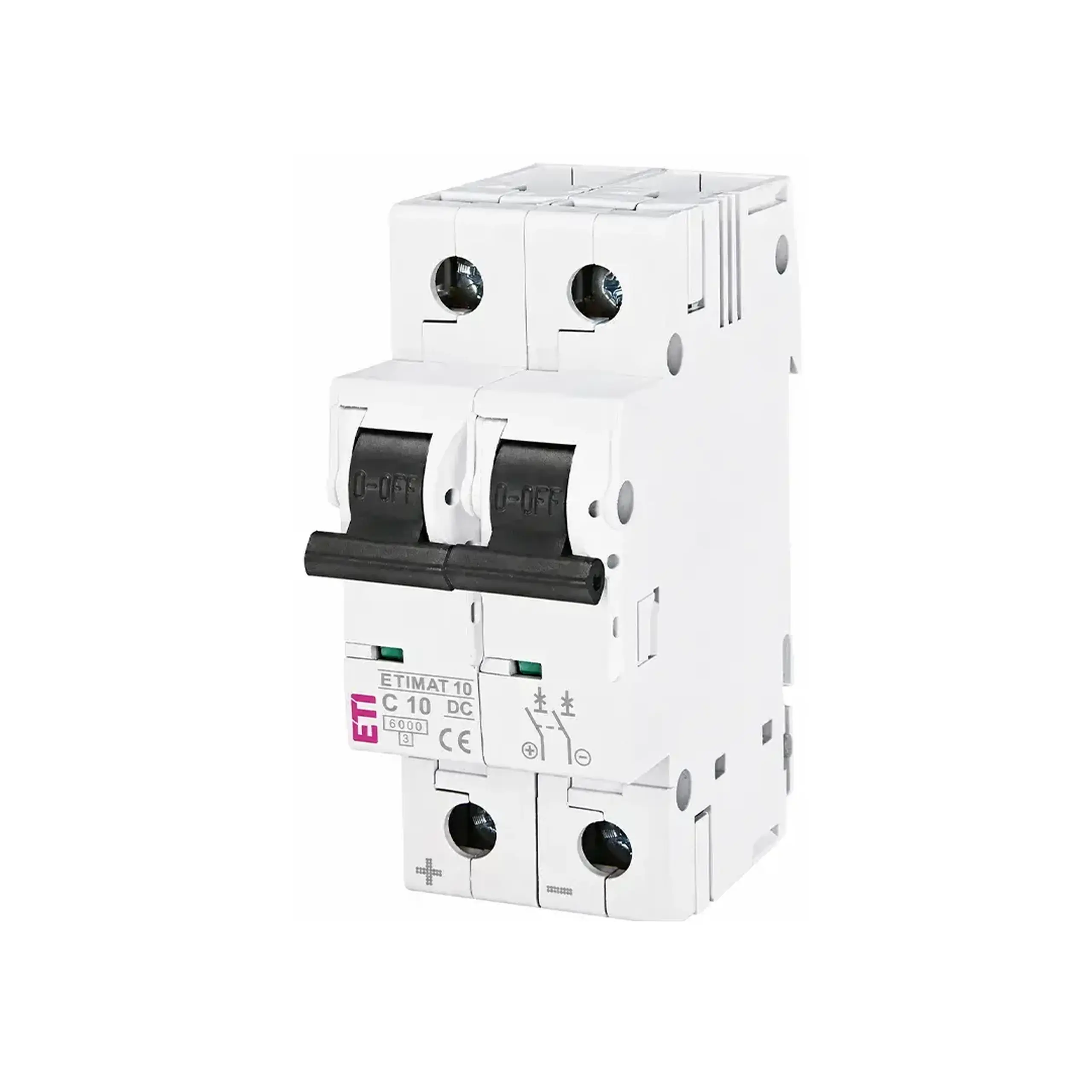 Întreruptor automat ETIMAT-10 2P 10 A 220 - 400 V C ETI - Curent (A) 10 A