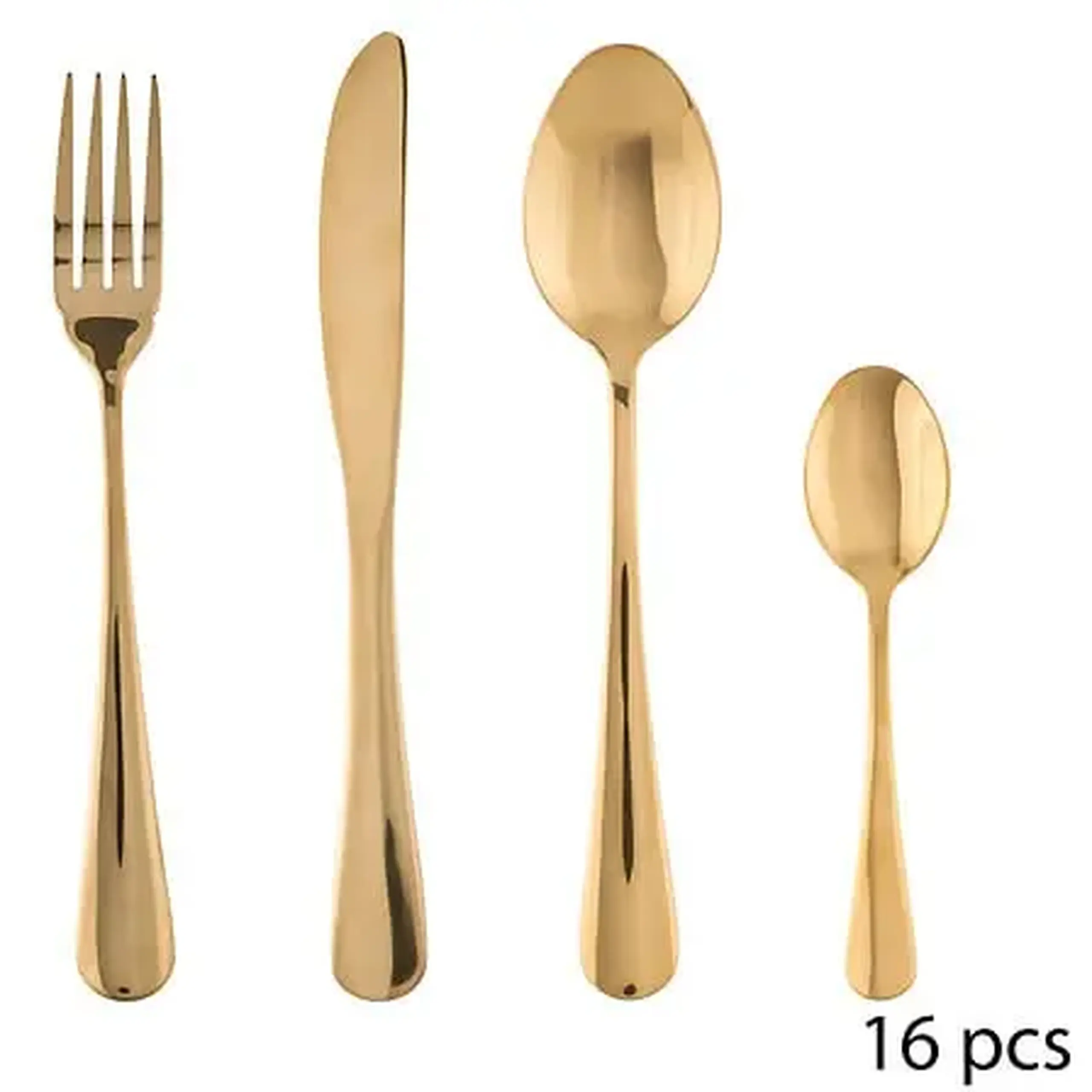 Set tacâmuri GOLD 16P