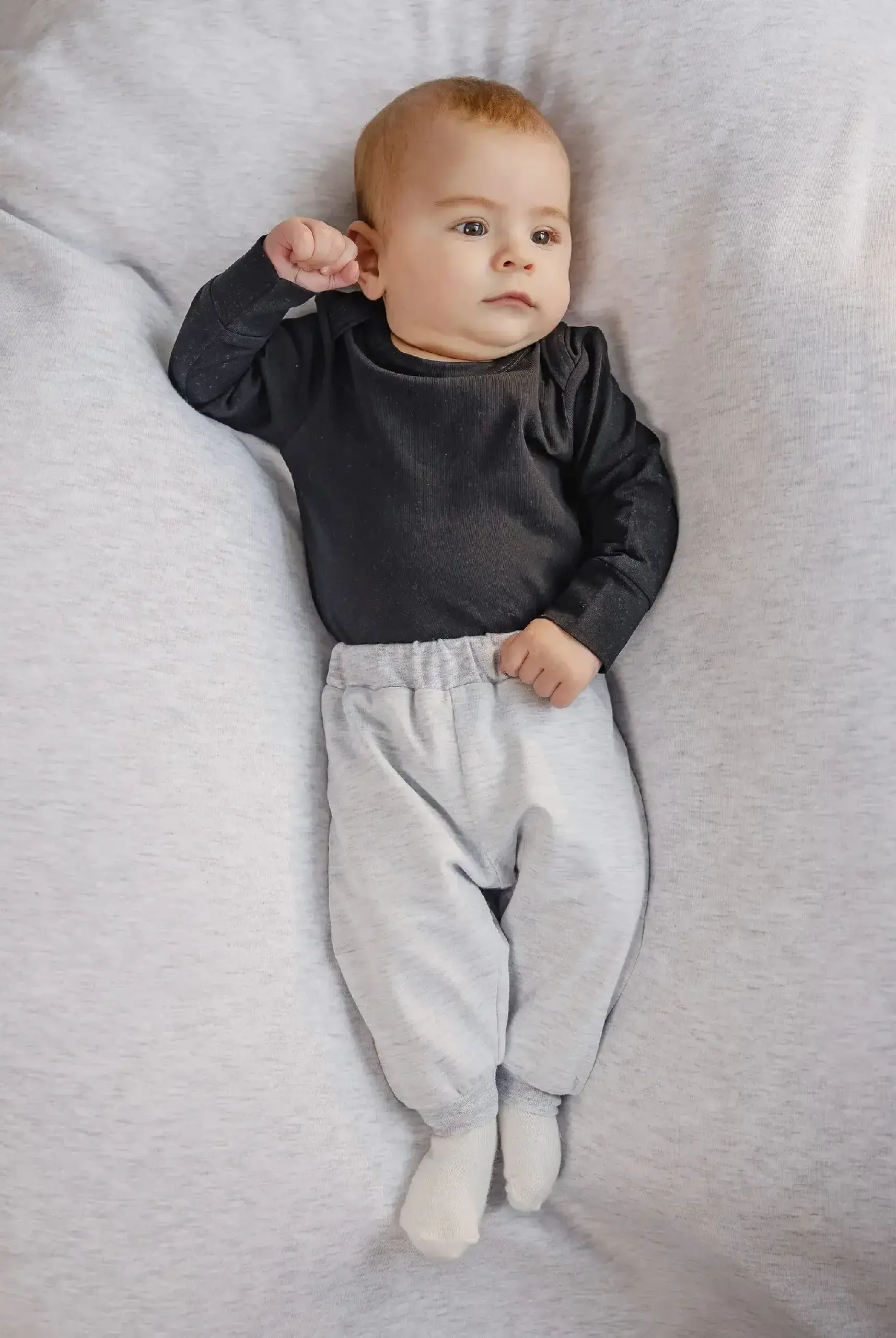 Set Comfort Baby Grey Melange - Marimea 74