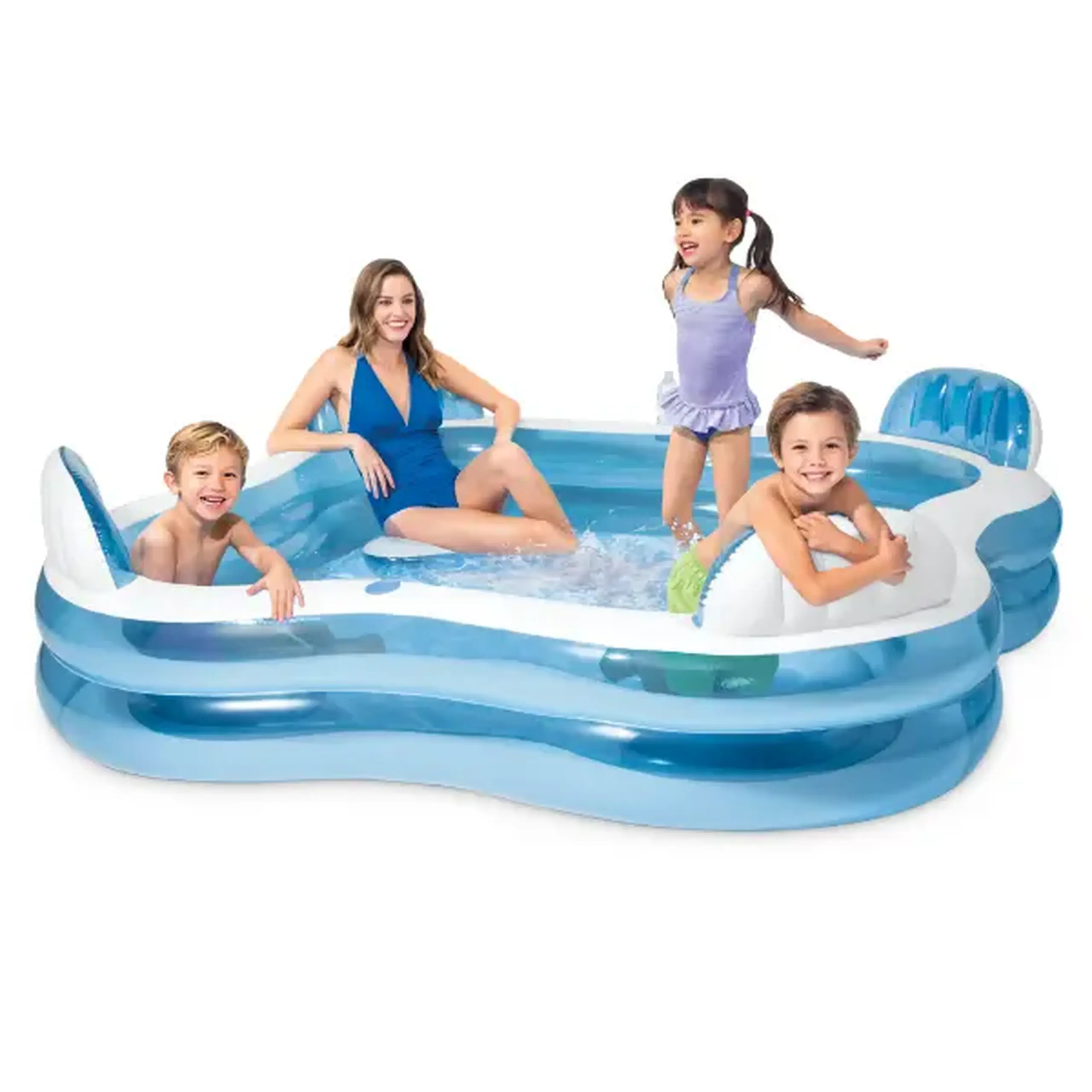 INTEX Piscină gonflabilă pentru familie 229x229x66 cm, 990 L, 3+