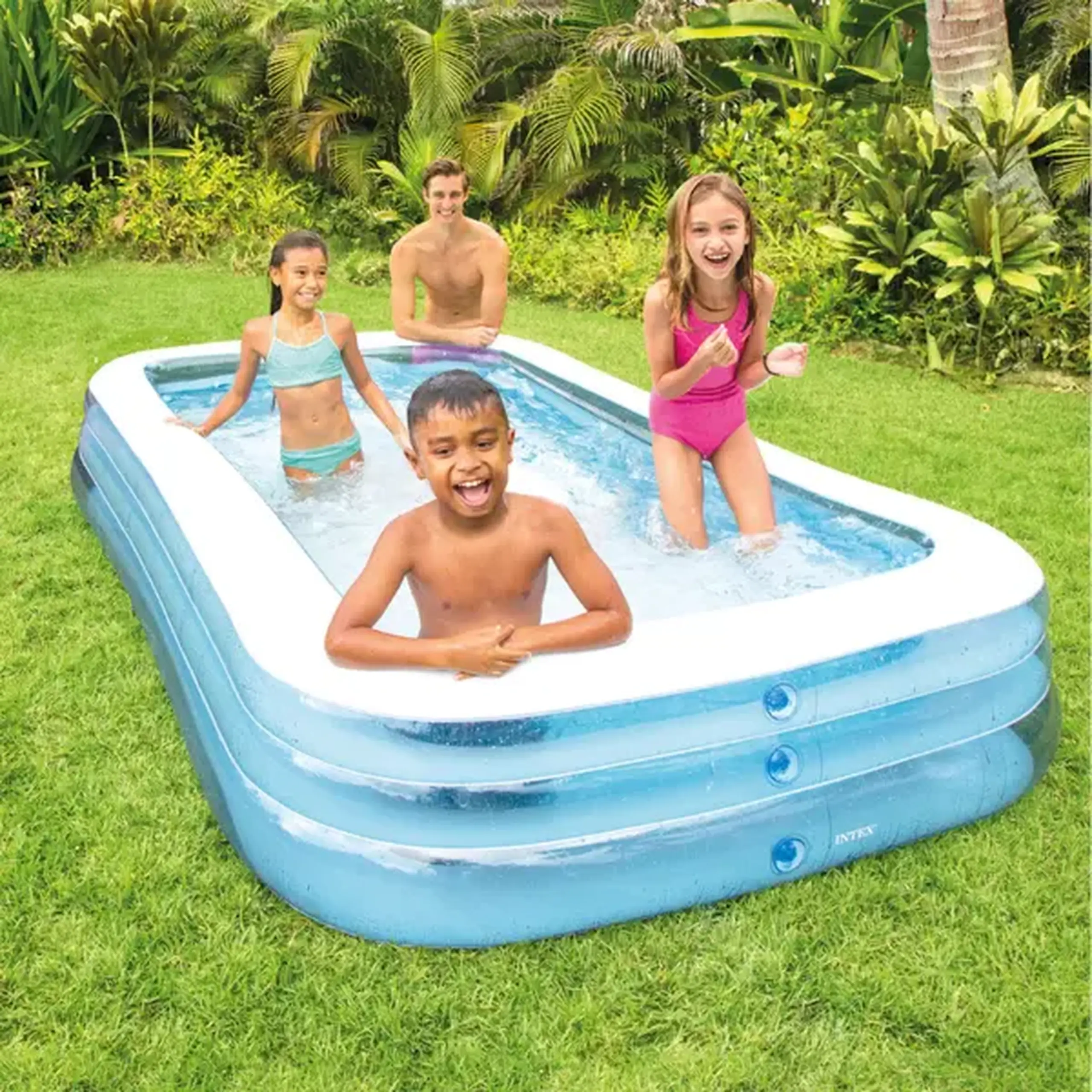 INTEX Piscină gonflabilă pentru familie 305x183x56 cm, 1050 L, 6+