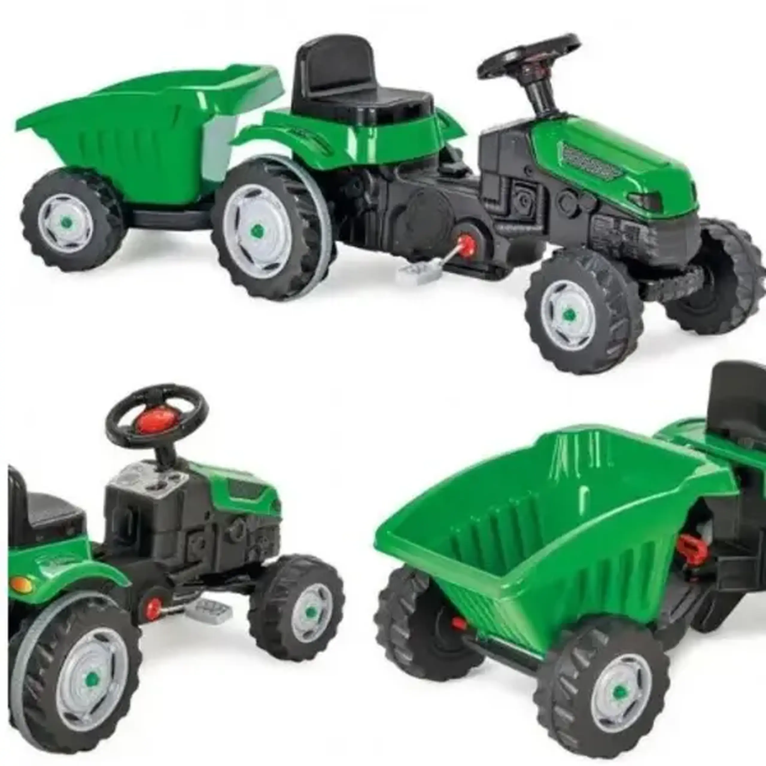 Tractor cu remorca ACTIVE, verde