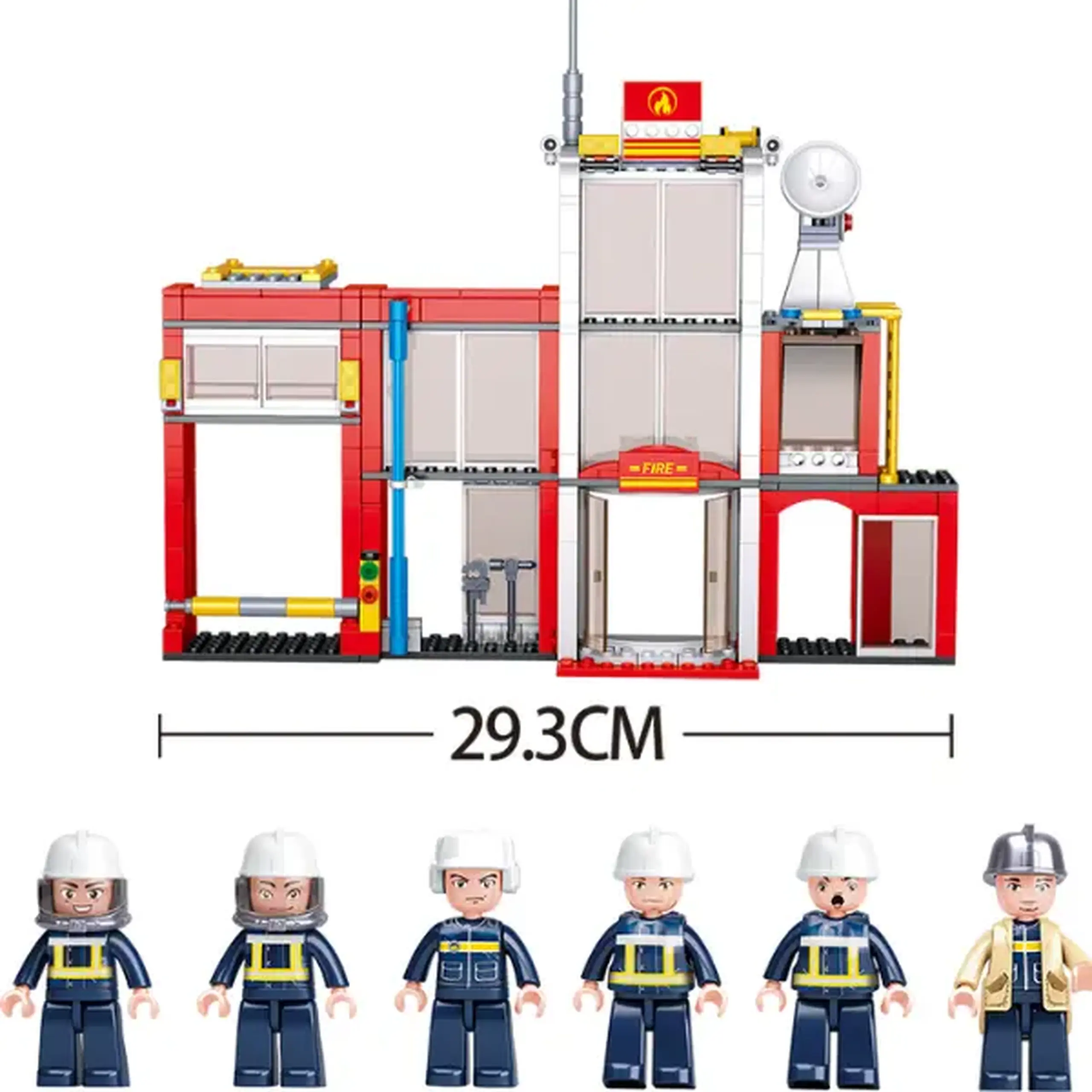 Set de construcție „Stație de pompieri”, 612 elem.