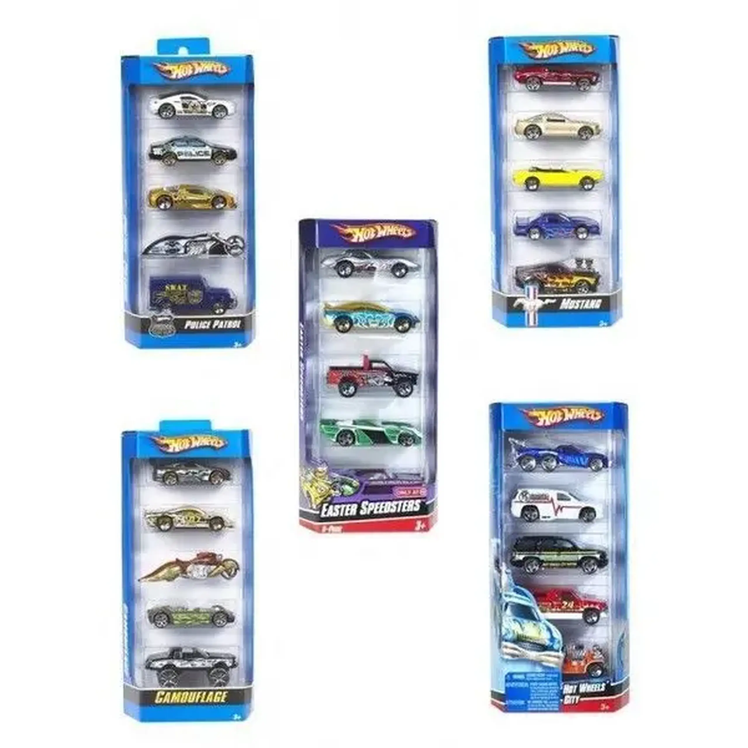 Hot Wheels Set 5 masini de baza (as).