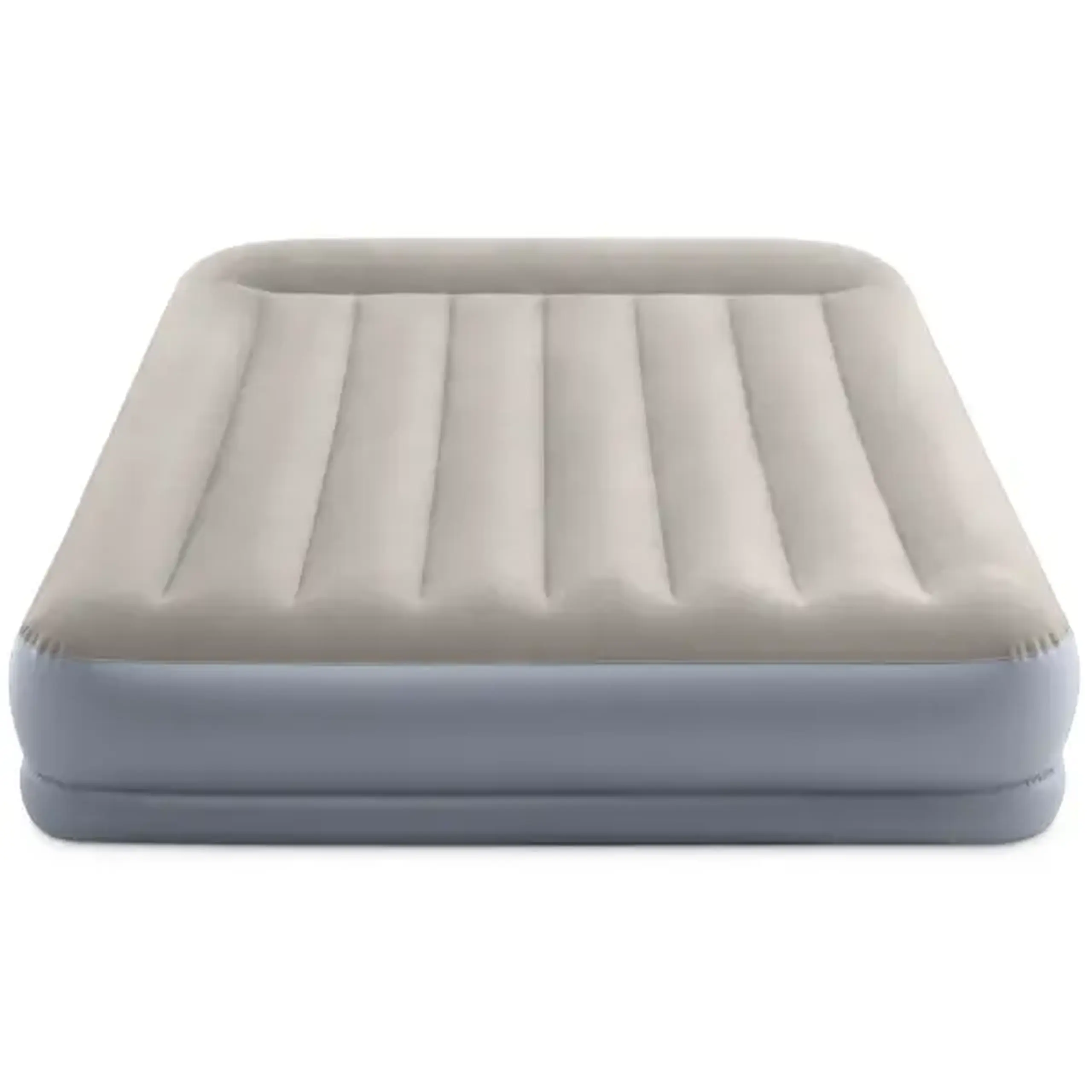 INTEX Saltea gonflabilă “Velur MID-Rise Air” 152x203x30 cm cu tetieră și pompă încorporată 220V, până la 272 kg