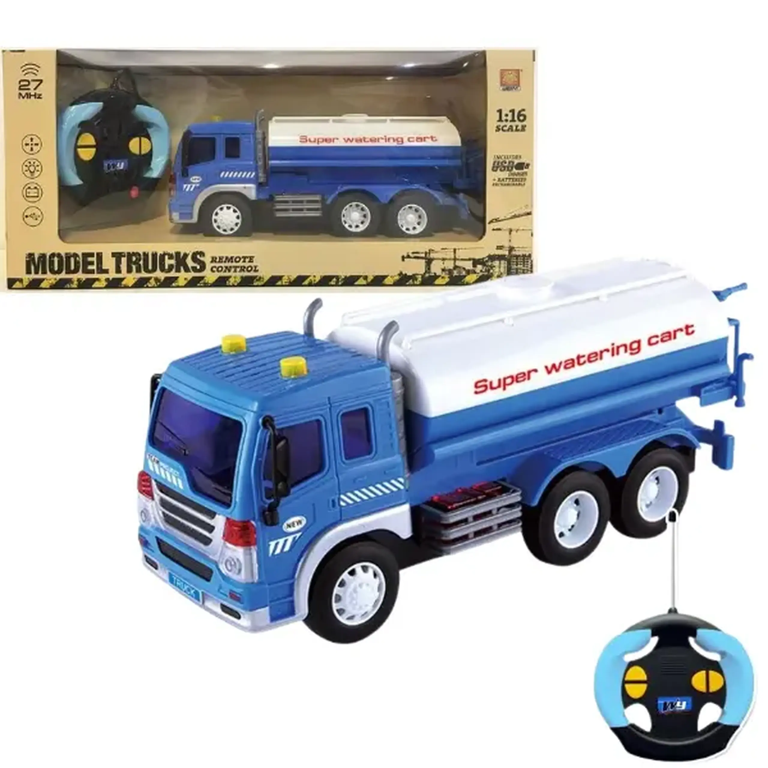 1:16 Masina cu radio-control (lumina, USB incarcator + 3xAA baterie reincarcabila)