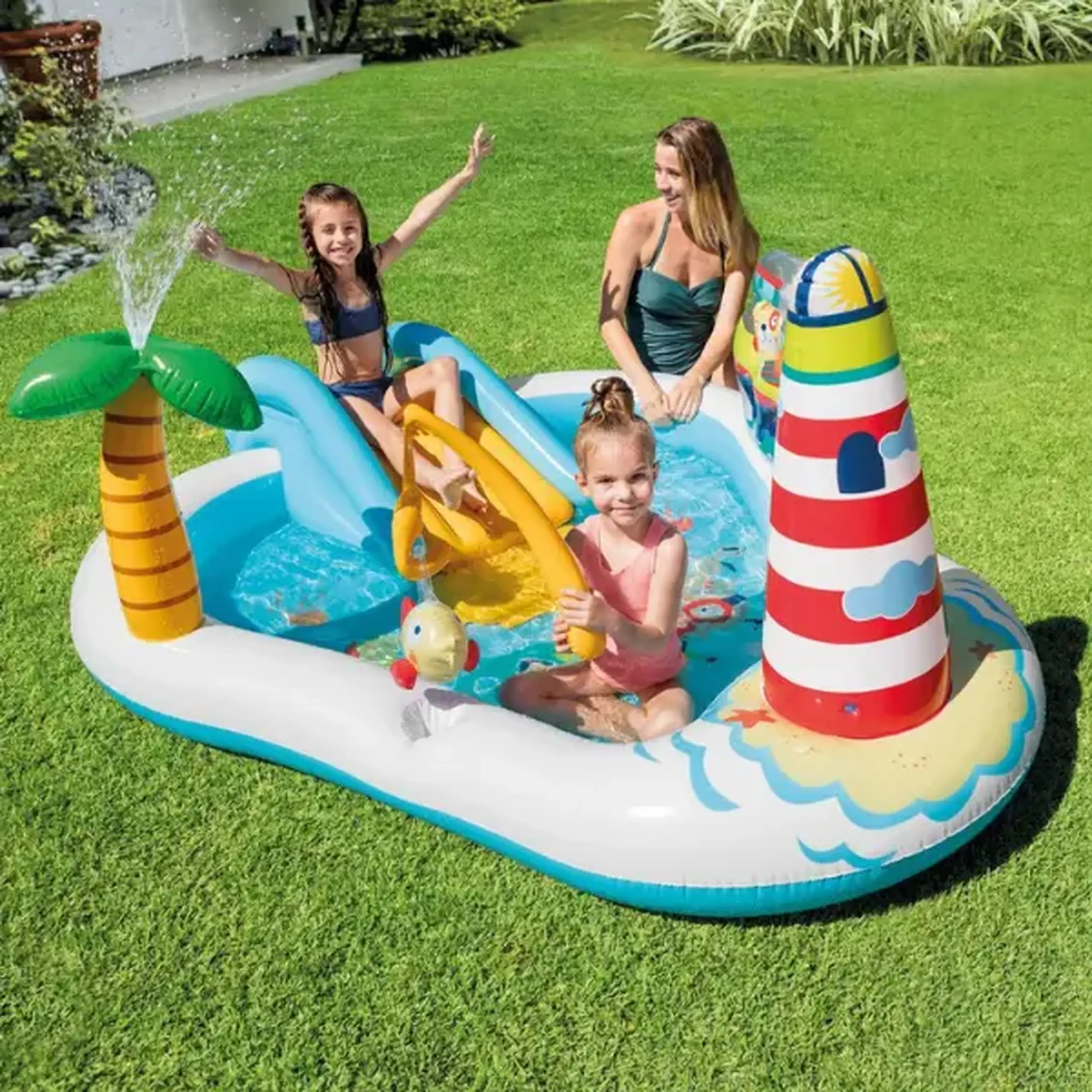 INTEX Centrul de joacă gonflabil “Pescuitul” 218x188x99 cm, 182 L, până la 81 kg, 2+