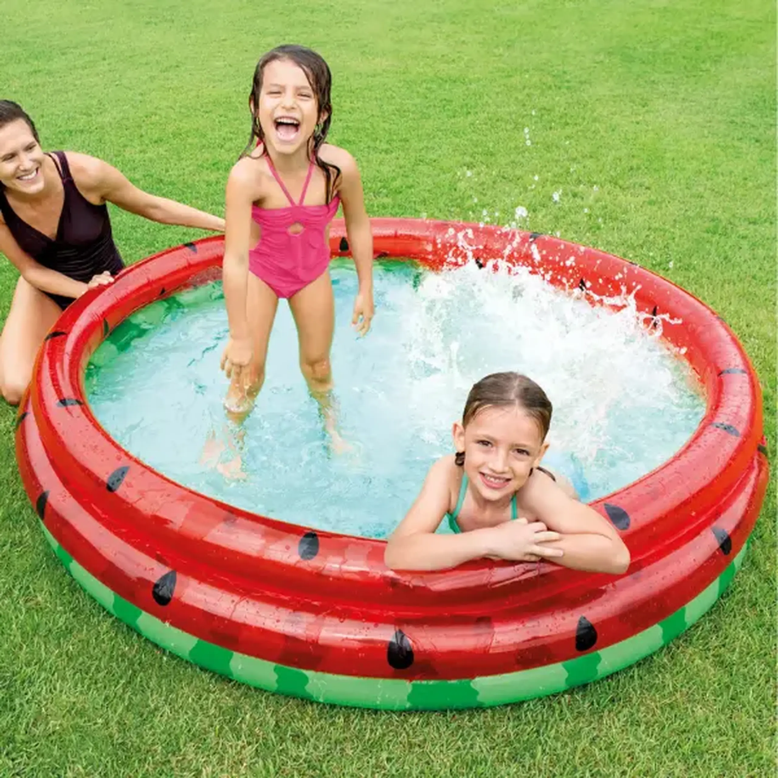 INTEX Piscină gonflabilă pentru copii “Pepene verde” 168×38 cm, 581 L, 2+