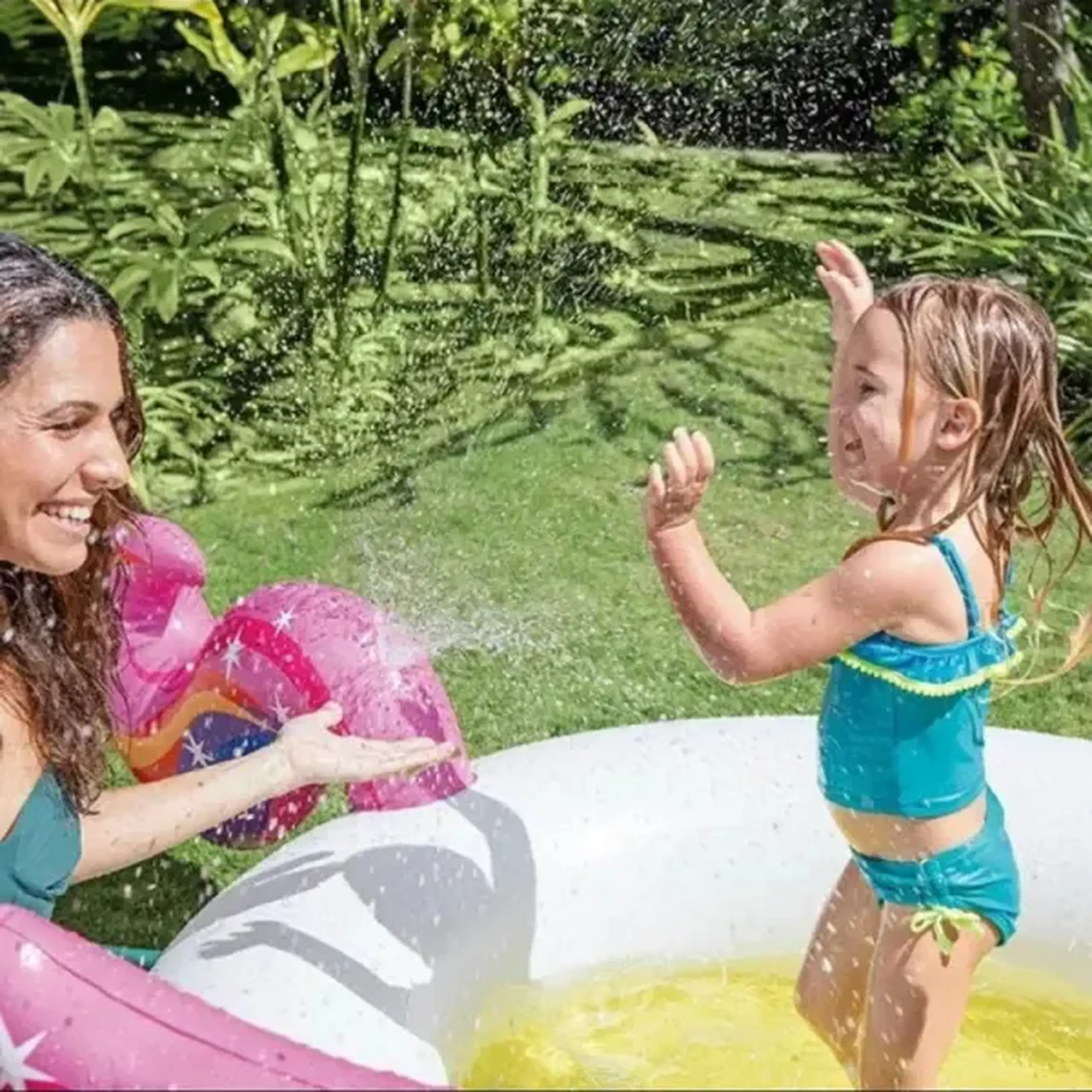 INTEX Piscină gonflabilă pentru copii “Unicorn fermecat” 272x193x104 cm, 335 L, 2+