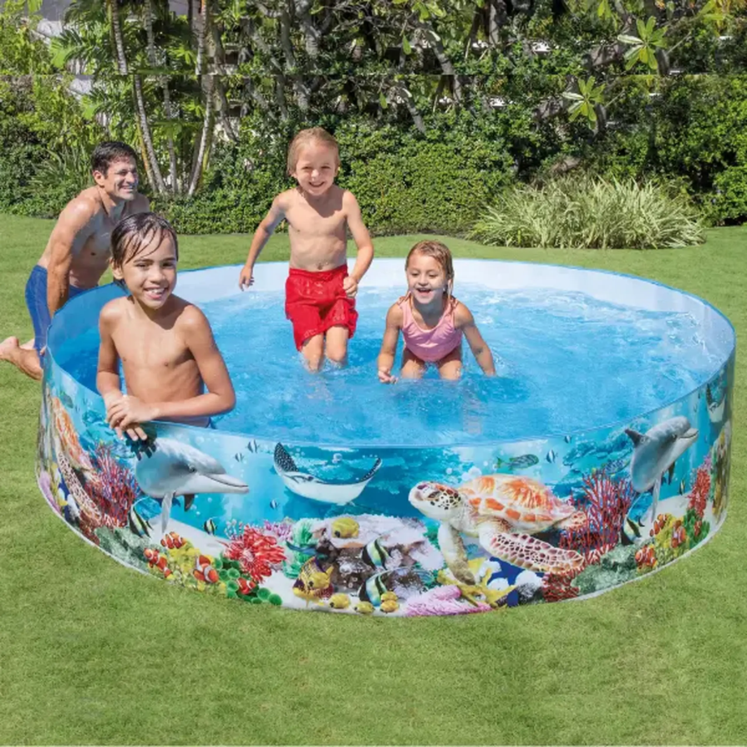 INTEX Piscină pentru copii “Marea albastră adâncă” 244х46 cm, 2040 L, 3+