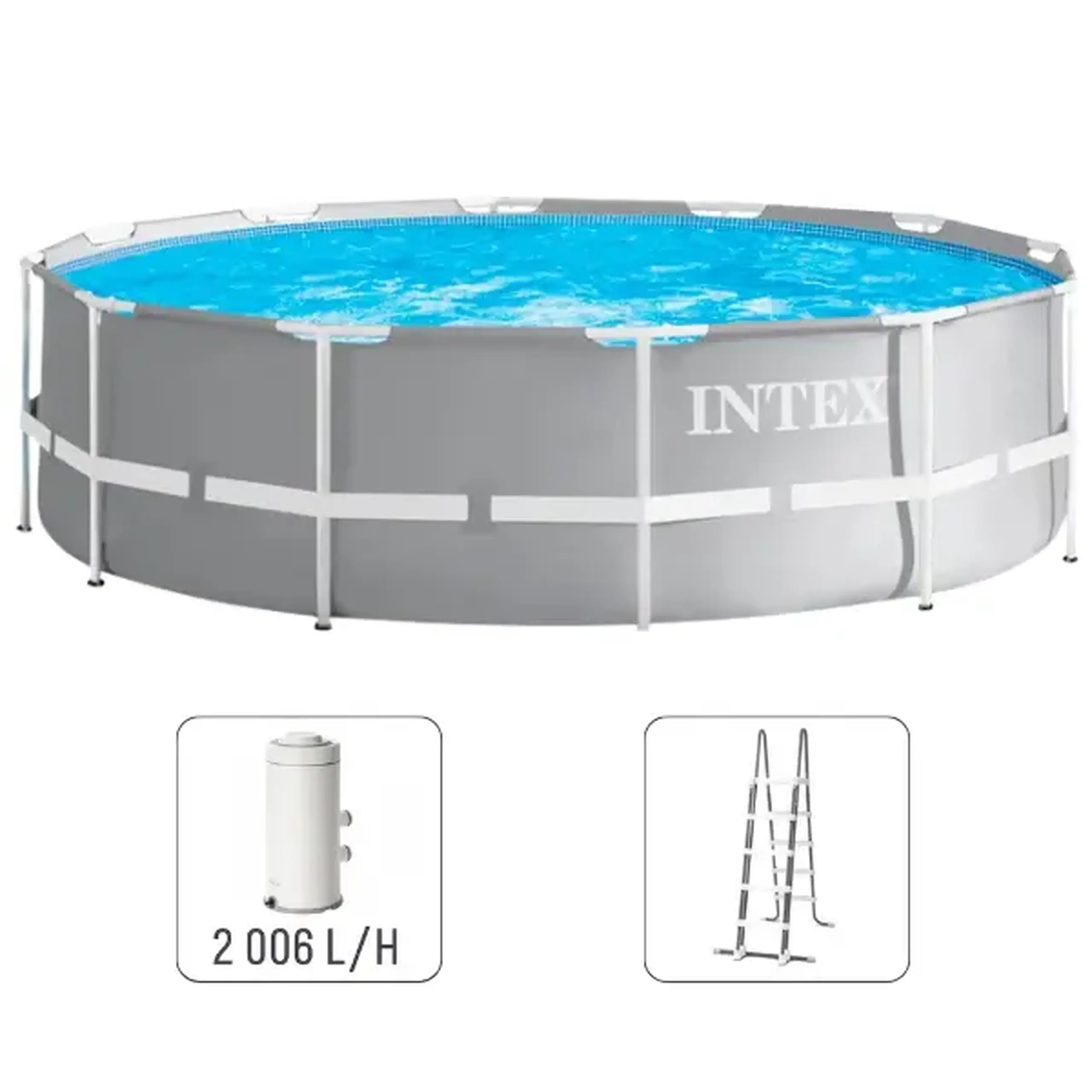 INTEX Piscină PRISM FRAME PREMIUM 366х99сm, 8592L cadru metalic, cu pompă de filtrare
