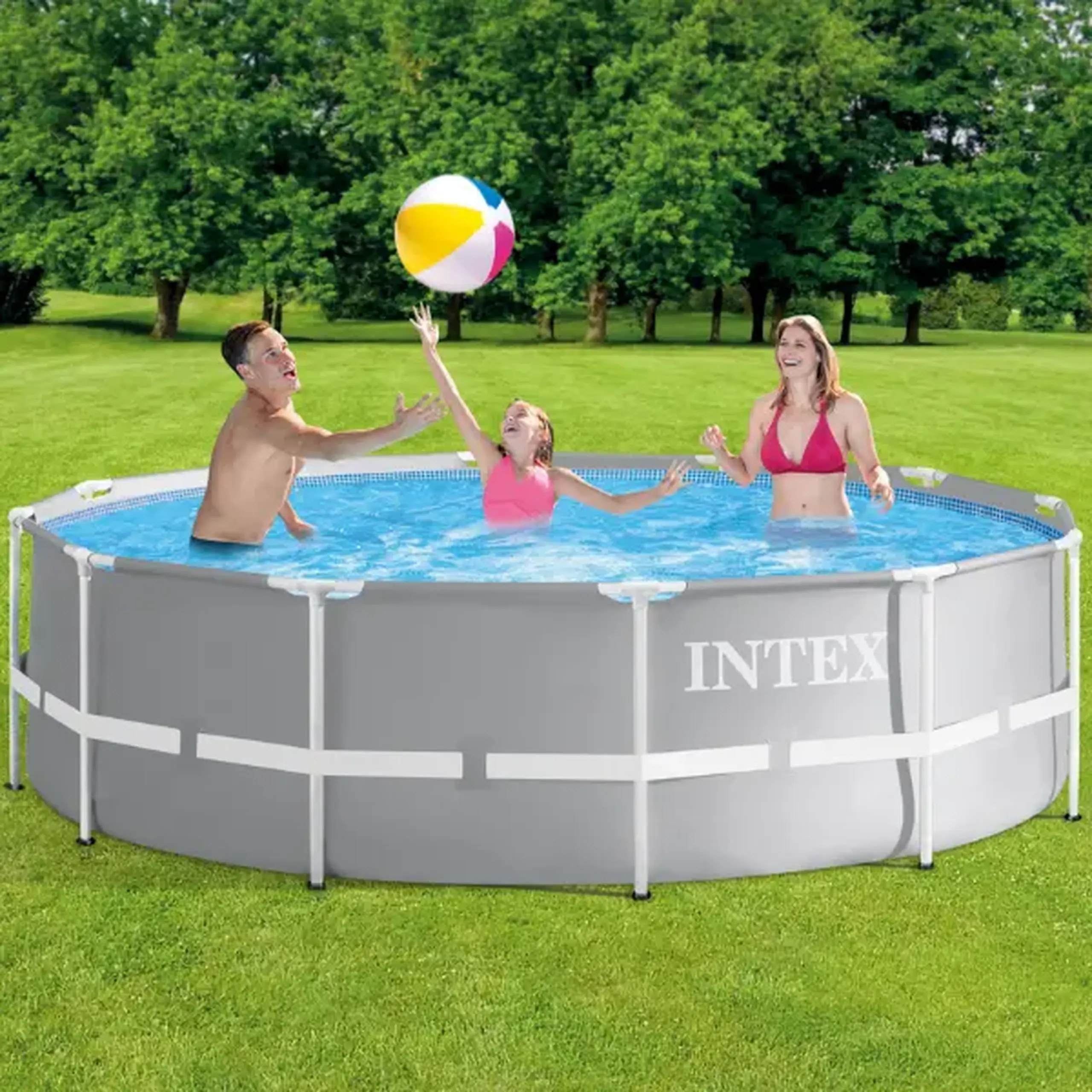 INTEX Piscină PRISM FRAME PREMIUM 427×107см, 12706L, cadru metalic, cu pompă de filtrare