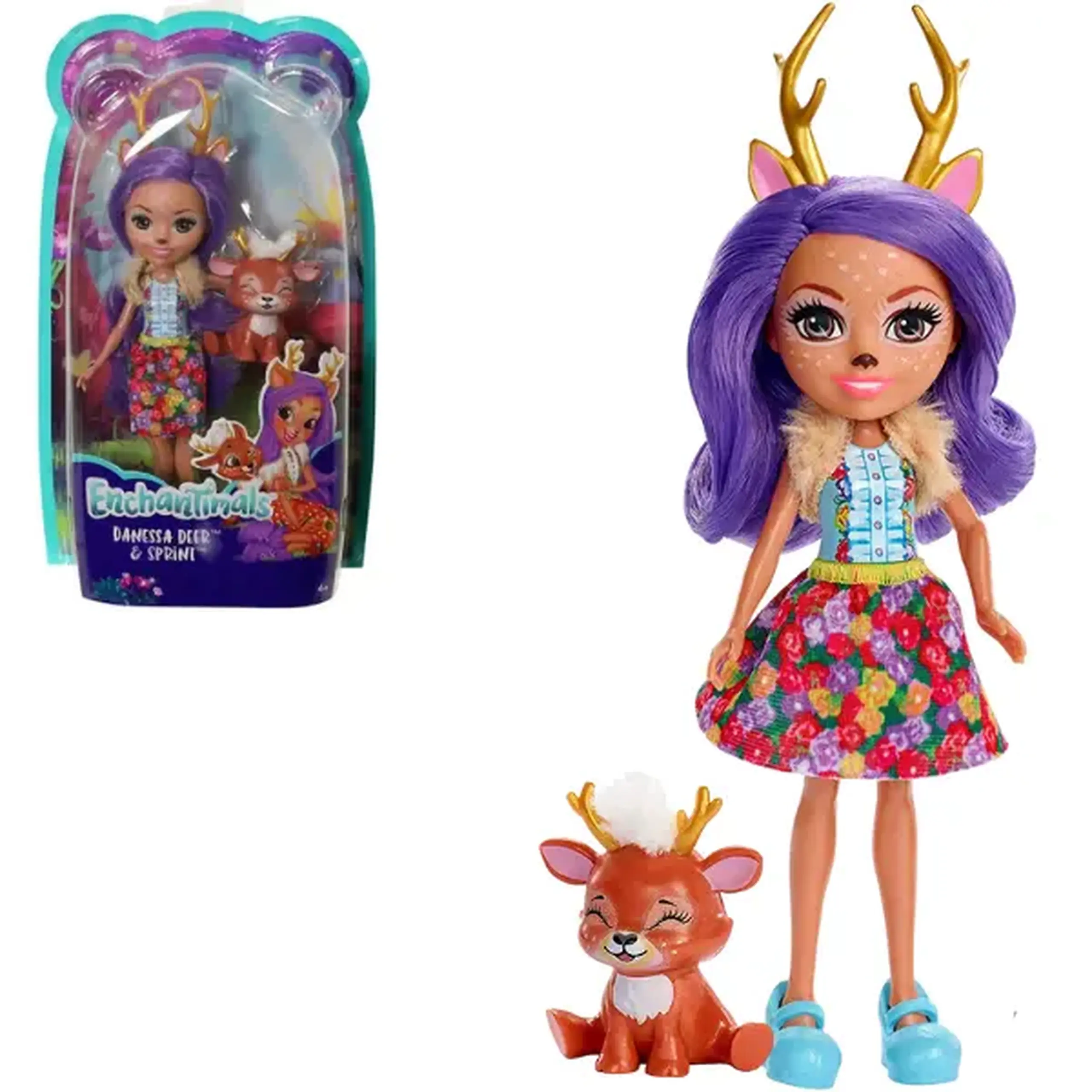 Papusa Enchantimals "Cerbita Danessa & Sprint"