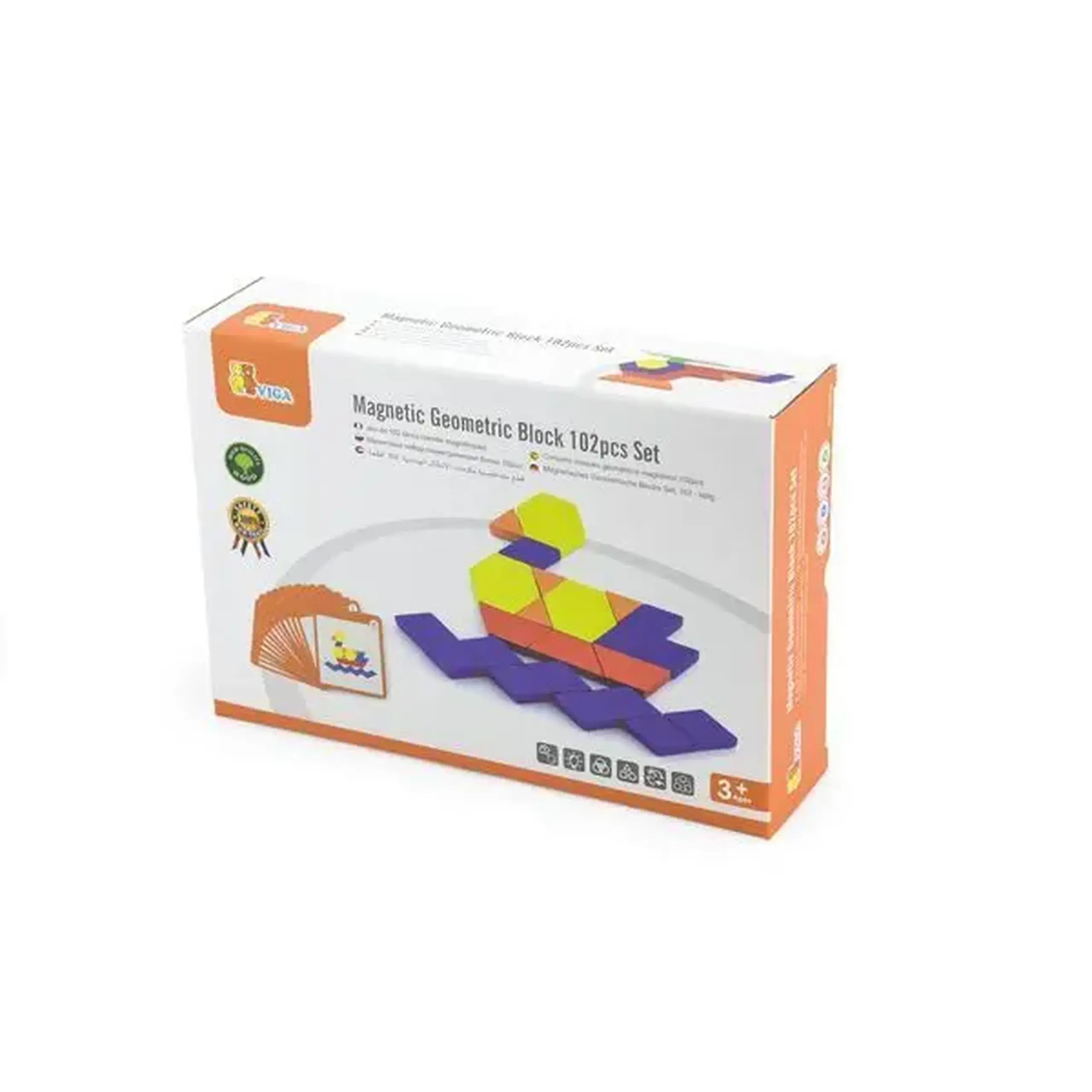 Magnetic Geometric Block 102pcs Set