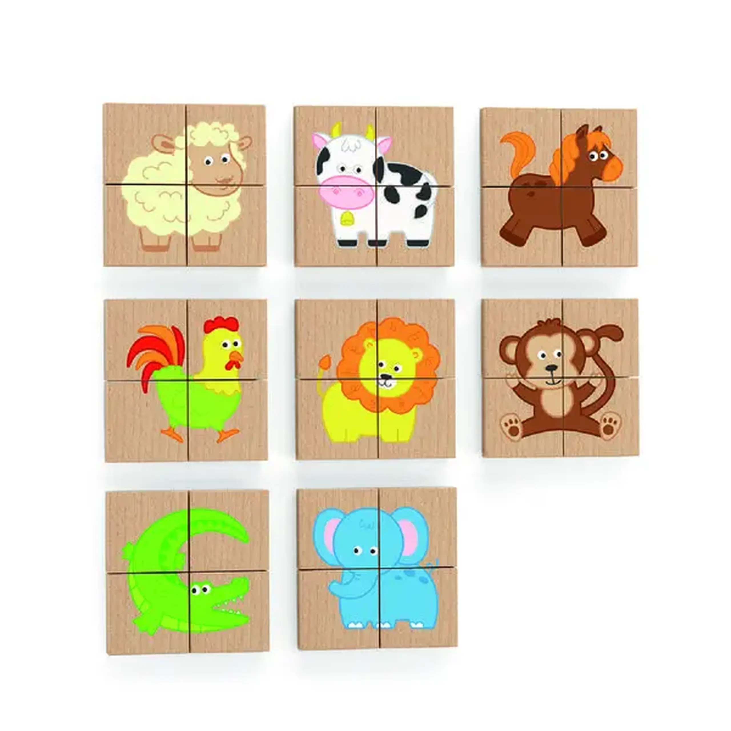 Puzzle-uri magnetice "Animale"32 elem.