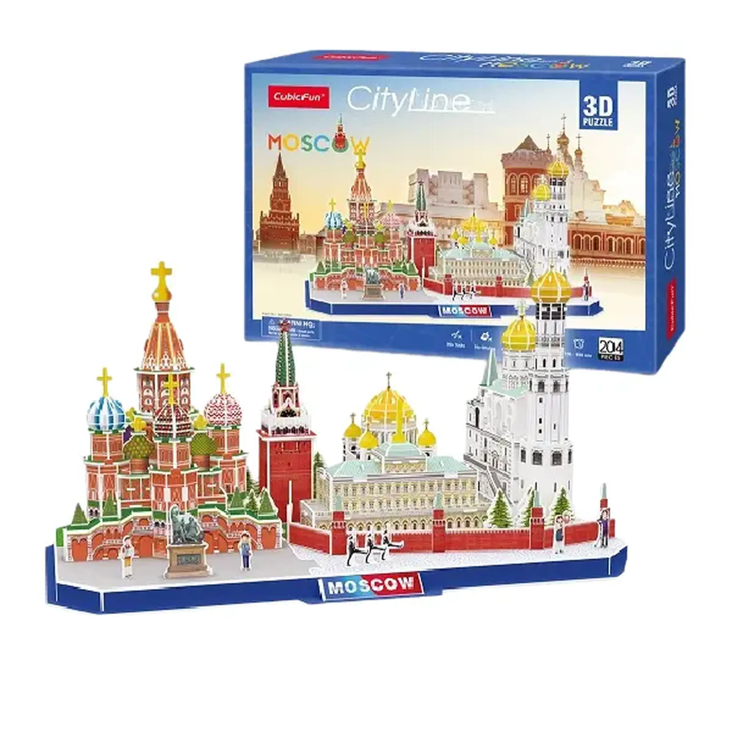 3D puzzle “Atracții turistice în Moscova”, 204 elemente