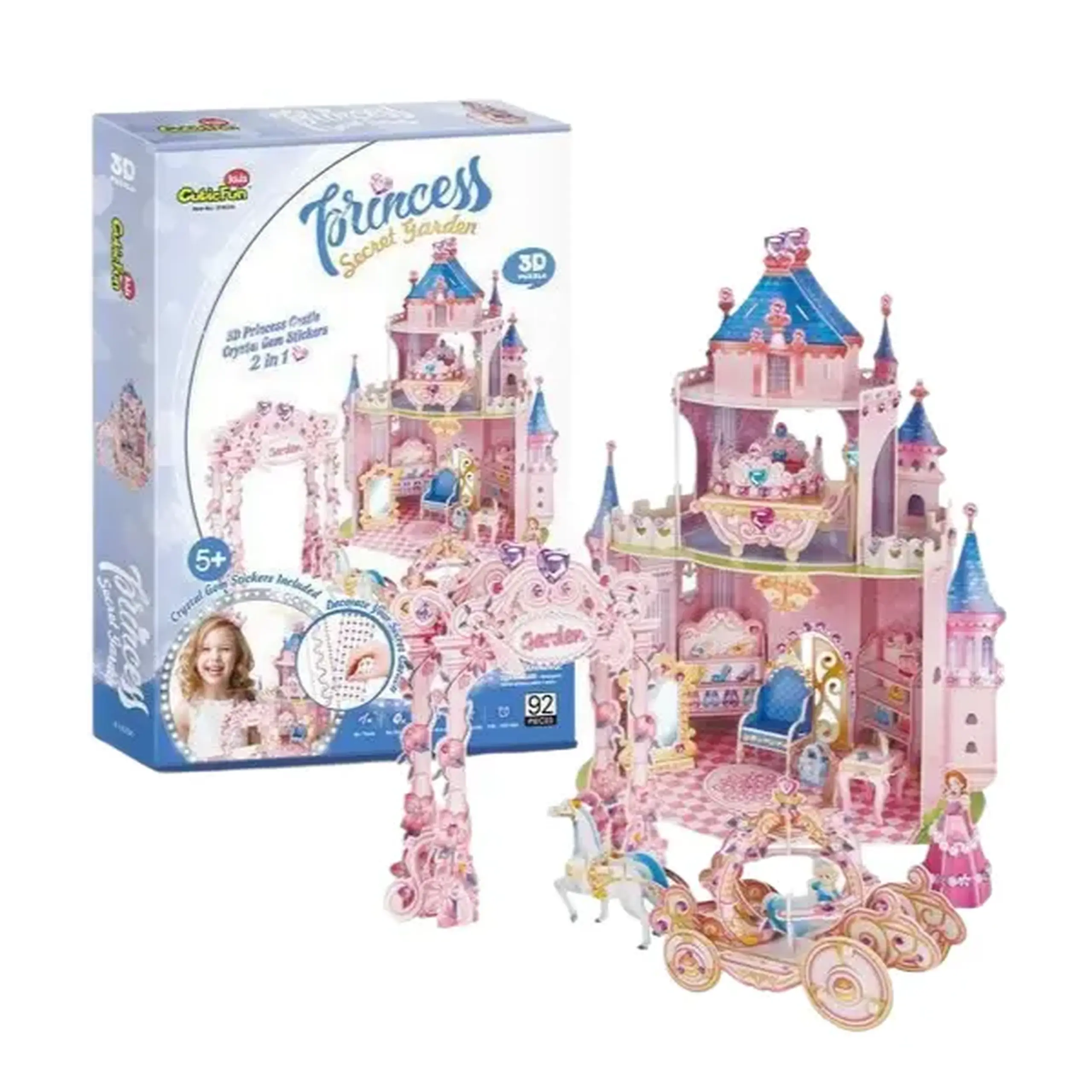 3D puzzle “Grădina Secretă a Prințesei”, 92 elemente