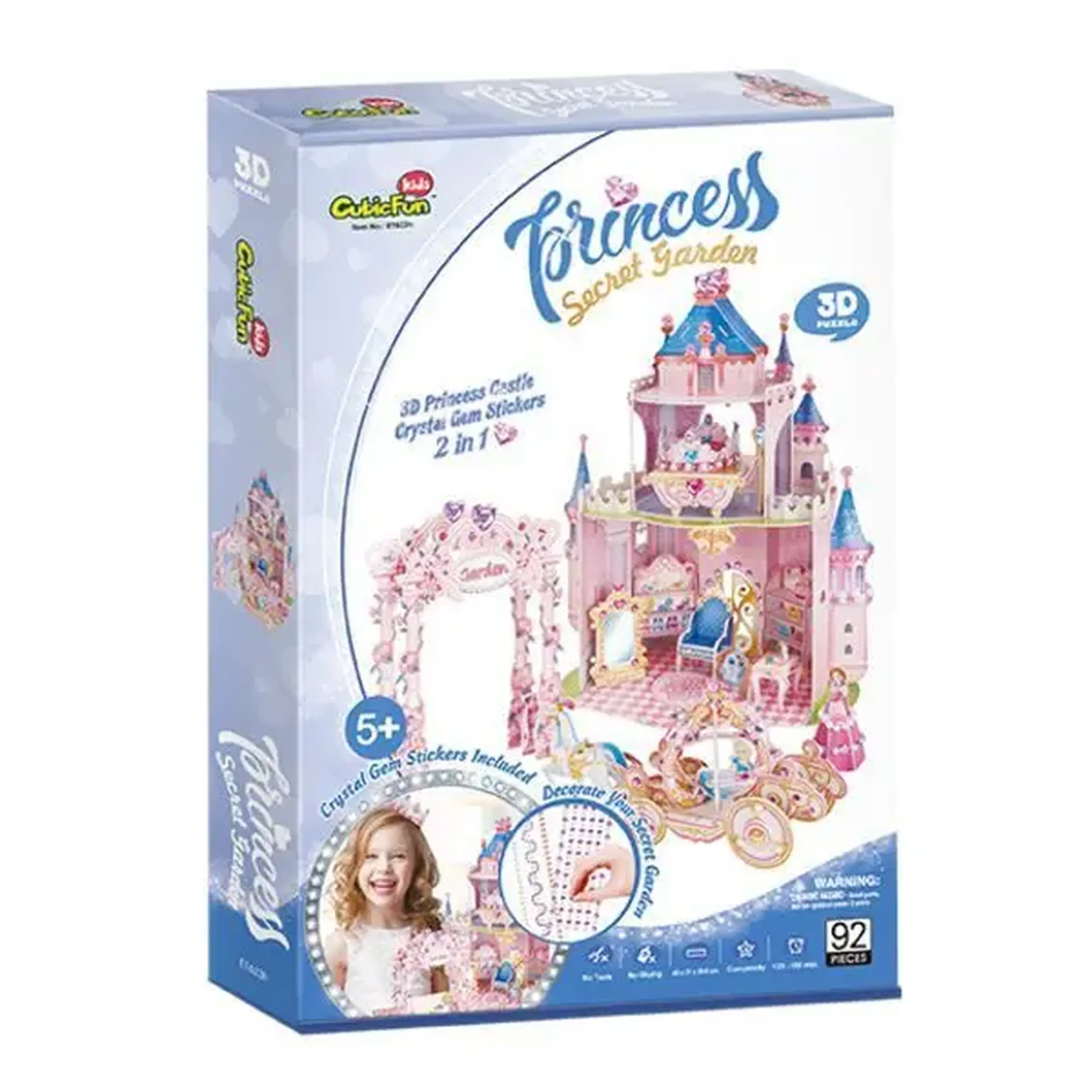 3D puzzle “Grădina Secretă a Prințesei”, 92 elemente