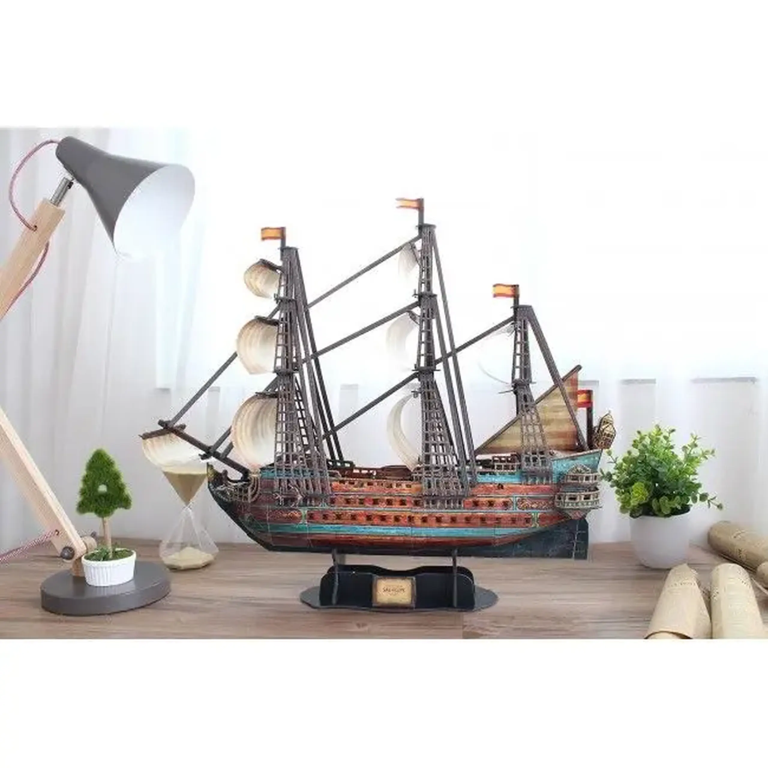 3D puzzle Galeonul „San Felipe”, 248 elemente